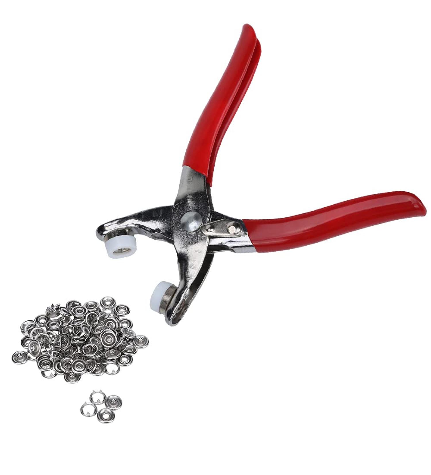 Snap Factory Easy Press Button Snap Fastener Pliers With 108 Snap Pieces - 3/16 - Buy Online on GoSupps.com