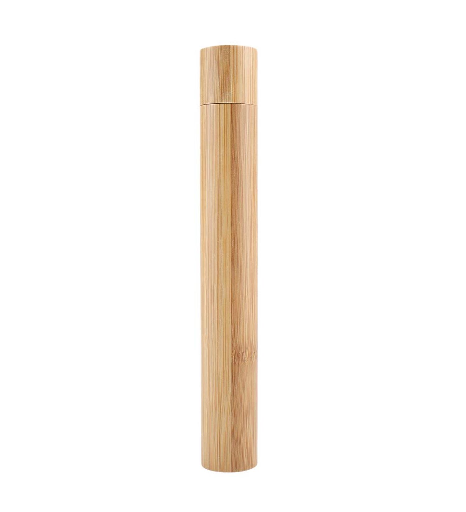 Viagasafamido Bamboo Toothbrush Case | Portable Eco-Friendly Bamboo Holder for Travel & Outdoor Use - Buy Online on GoSupps.com
