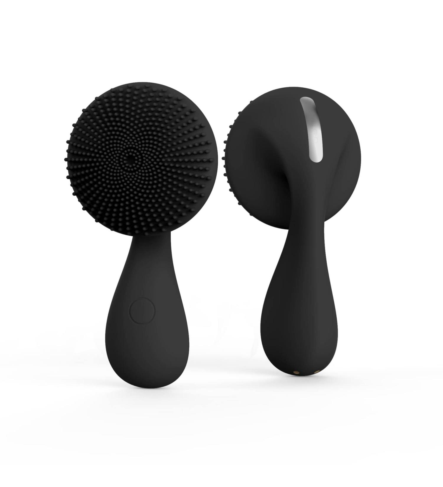 ZAQ Tara Sonic Vibrating Magnetic Beads Rechargeable Facial Cleansing Brush - Waterproof (Black) - Buy Online on GoSupps.com