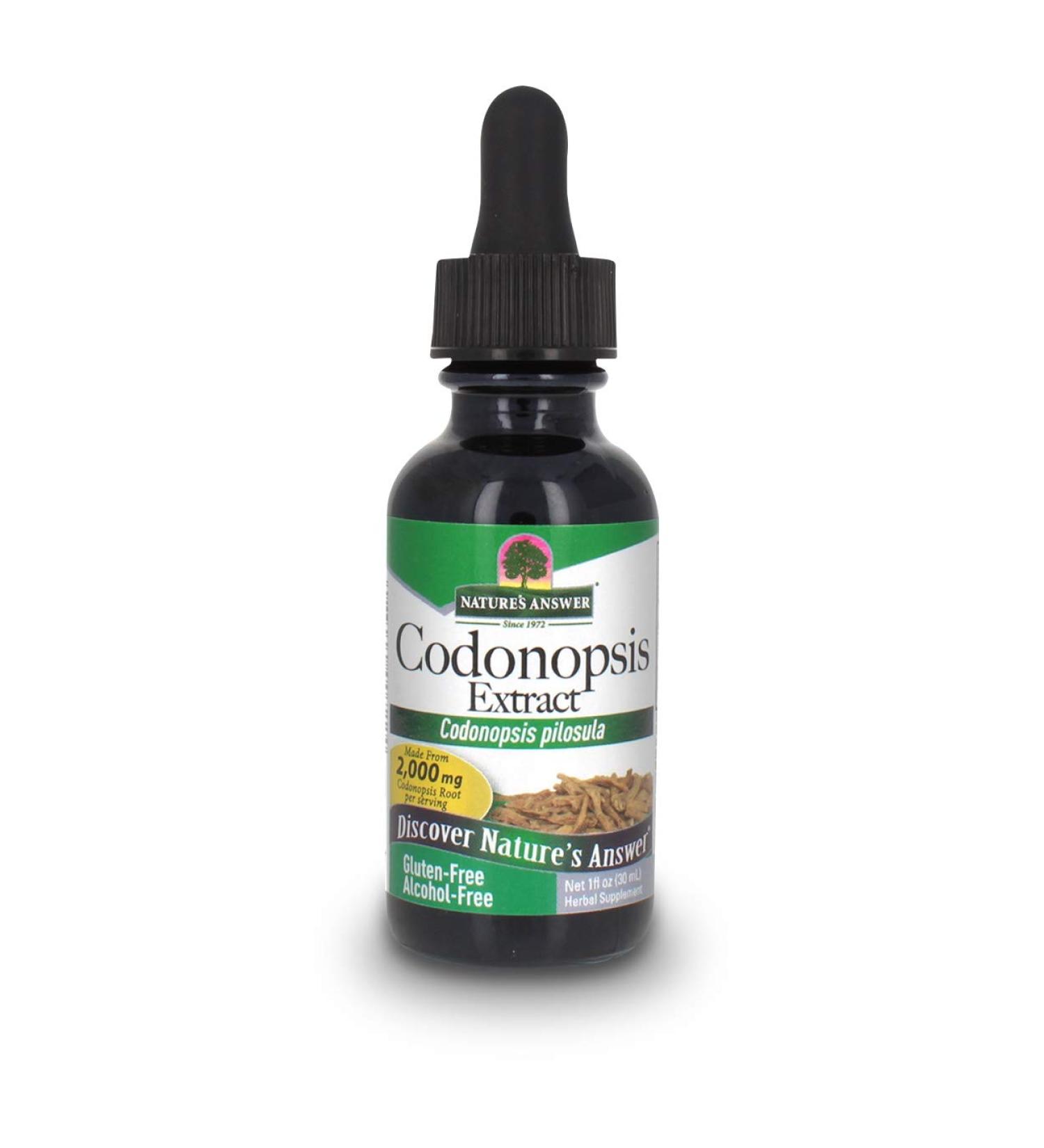 Nature's Answer Codonopsis Root - Organic Alcohol-Free Immune Support & Natural Energy Booster | 1 Fl Oz - Buy Online on GoSupps.com