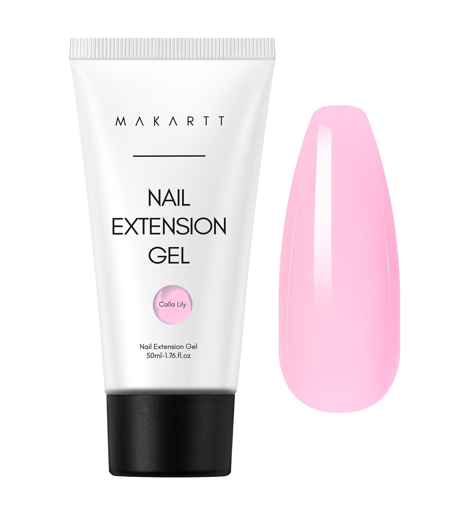Buy Makartt Poly Nail Gel 50ml UV Nail Extension Gel for DIY Manicure & Nail Art | Perfect Gift in Calla Lily Color - Buy Online on GoSupps.com