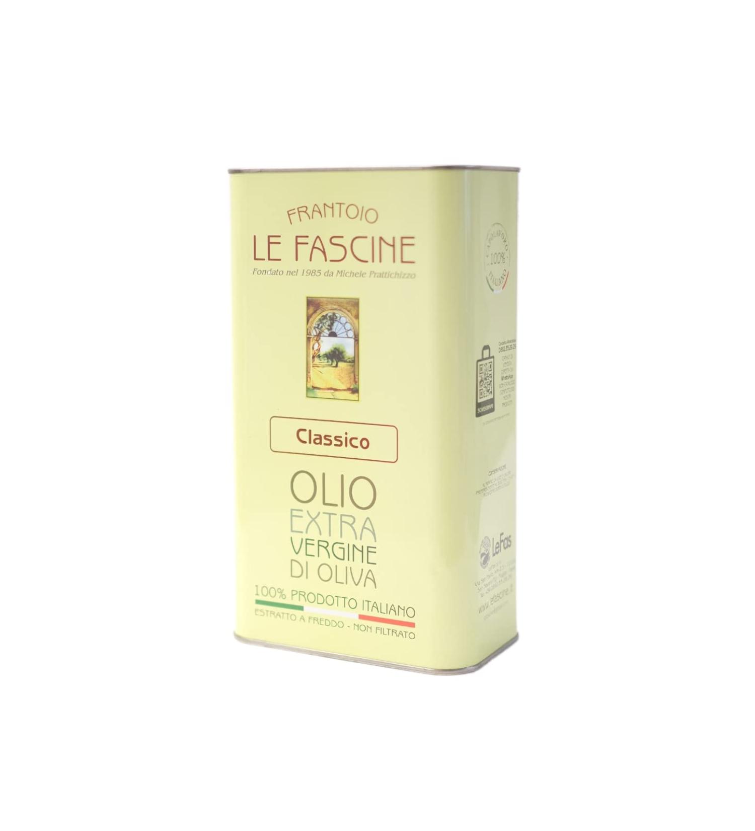 Buy Le Fascine 100% Italian Apulian Extra Virgin Olive Oil (3L Can) - Authentic Provencal Flavor International Shipping Available - Buy Online on GoSupps.com