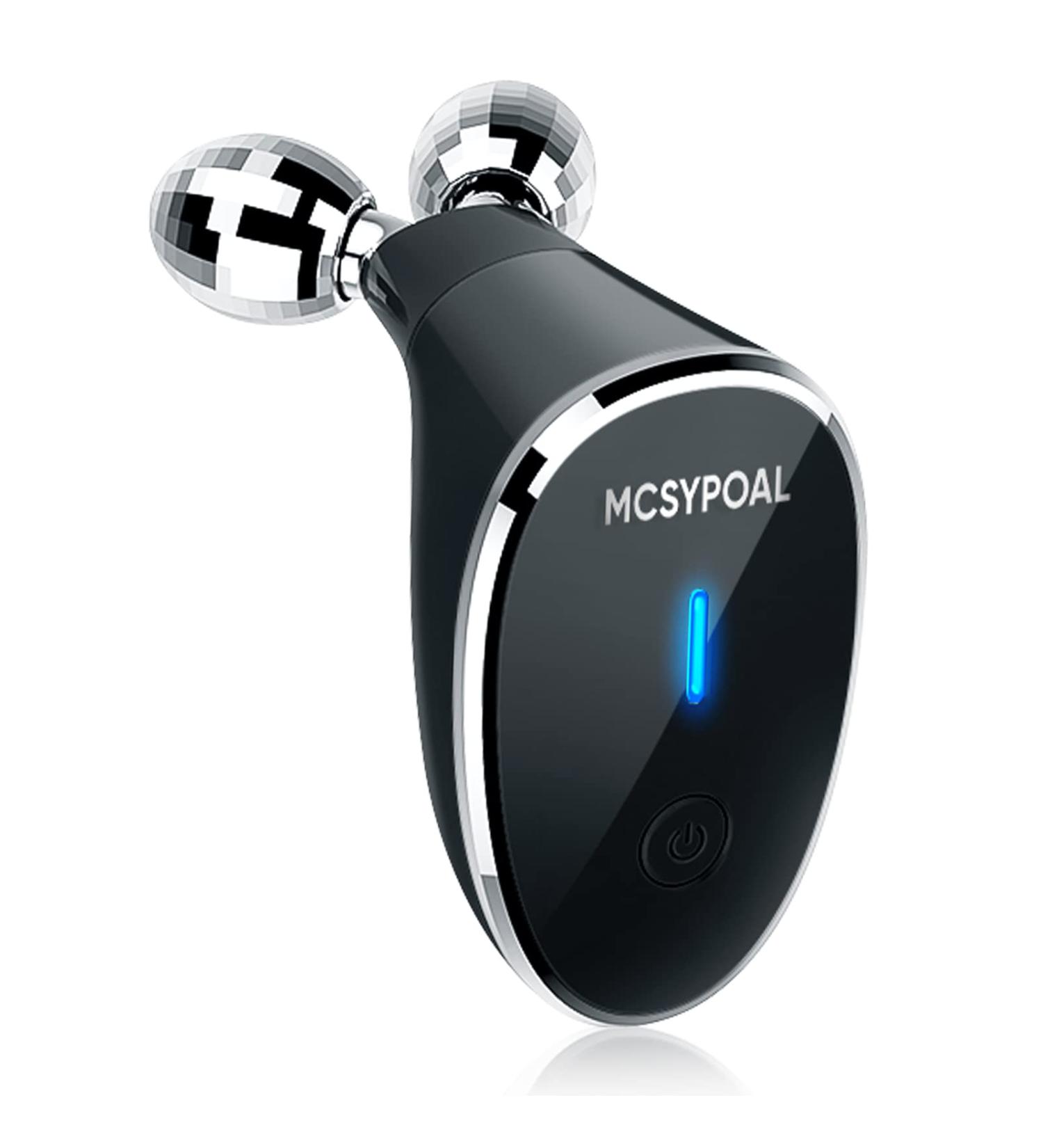 MCSYPOAL Microcurrent-Facial-Massager Face Roller Face Massager for Skin Care Microcurrent Facial Device Glossy Black - Buy Online on GoSupps.com