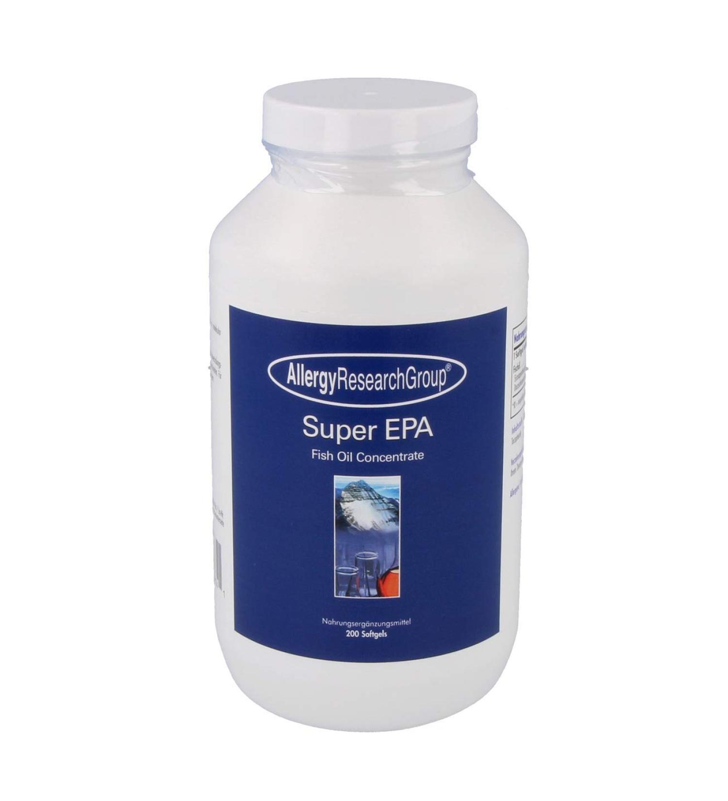Allergy Research Group Super EPA Fish Oil Concentrate 200 capsules