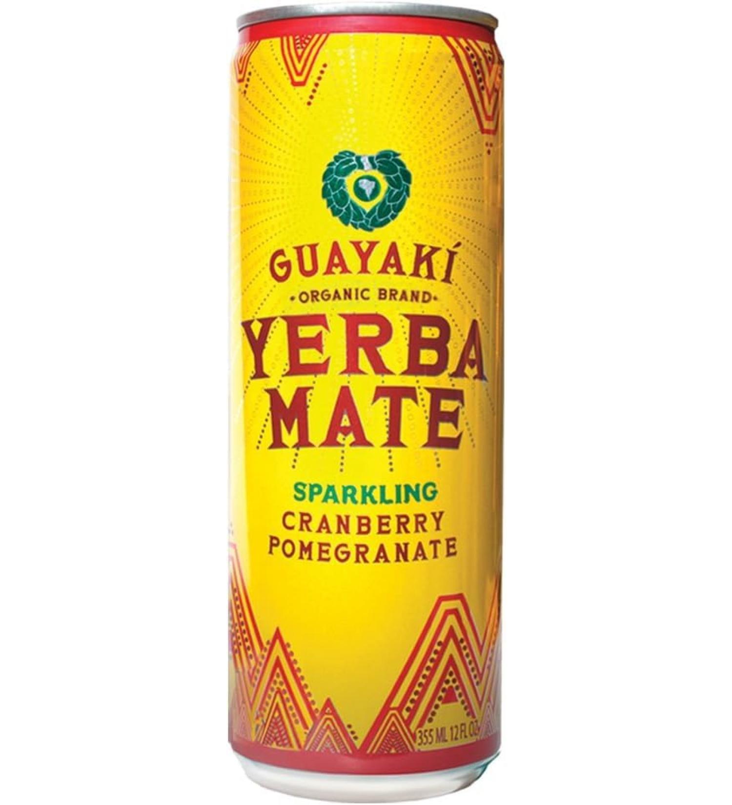 Guayaki Sparkling Yerba Mate Cranberry Pomegranate 12-pack - Buy Online on GoSupps.com