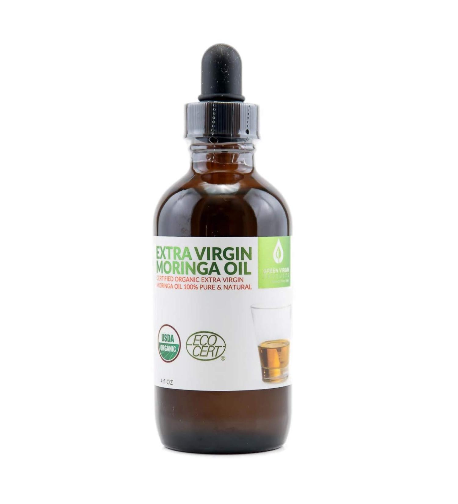 Organic Moringa Oil  Cold Pressed  Extra Virgin  100% Pure  Food Grade - Buy Online on GoSupps.com