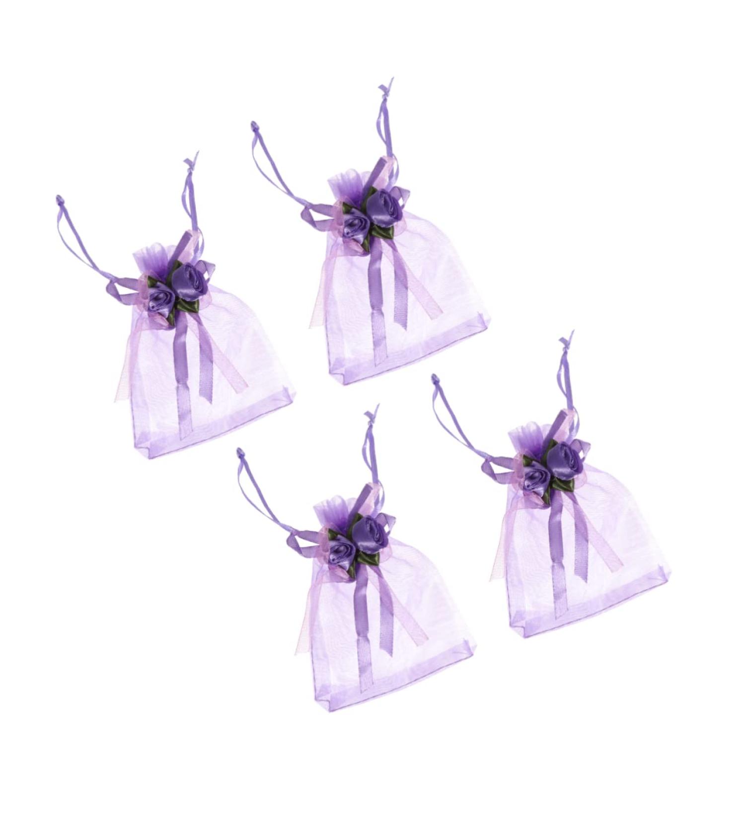STOBAZA Candy Pouches 12pcs s Candy Bags Clear Bags for Clear Goodie Bags Drawstring Bag Bag Bow Tie - Buy Online on GoSupps.com
