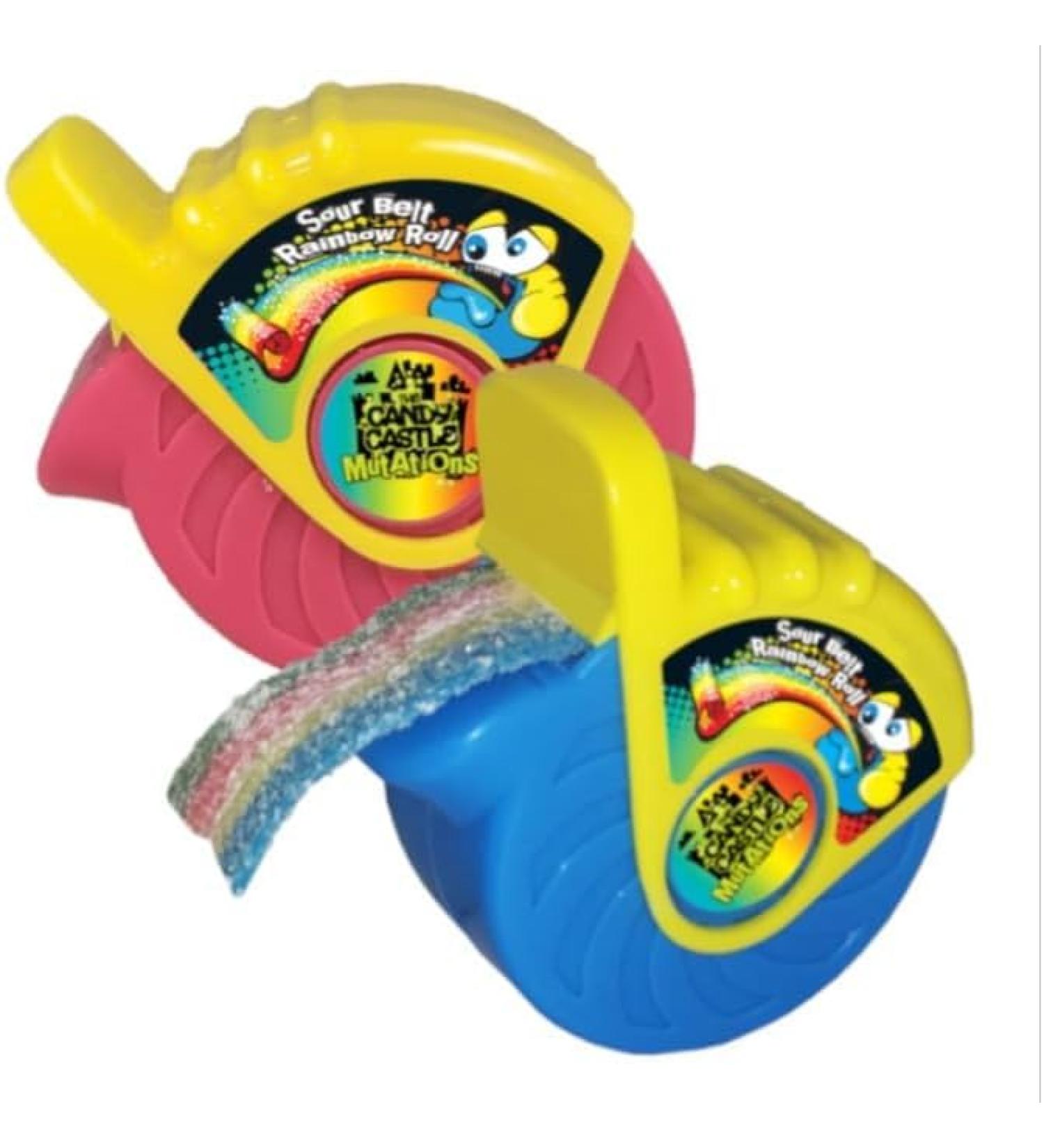 Candy Castle Crew Mutations Sour Rainbow Belt Roll 12 x 35g Delicious Tasty And Twisty Treat Gift Hamper For Birthday Christmas Sold By Kidzbuzz