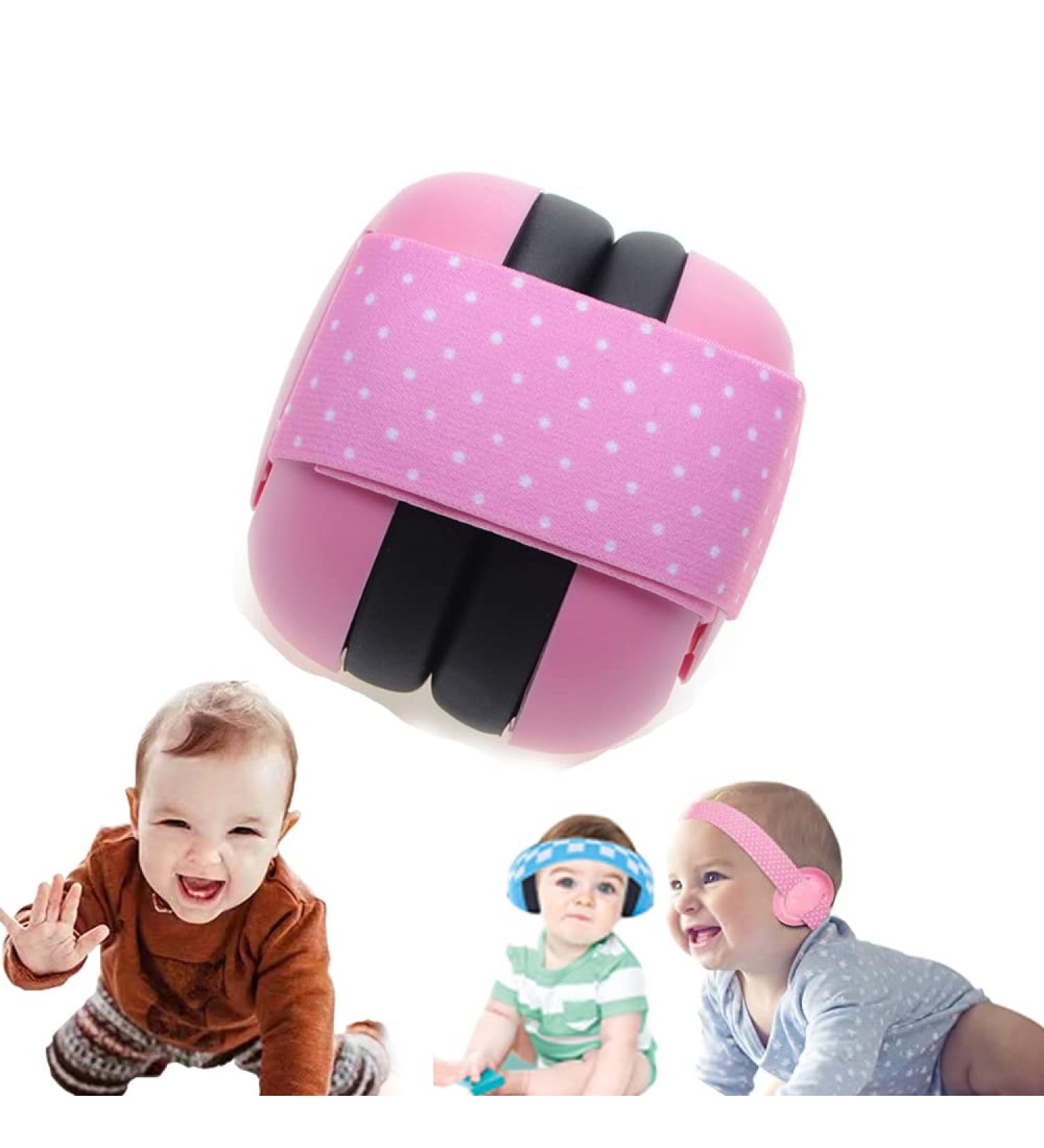 Inelihoo Baby Capsule Ear Protector for Infants | Adjustable Noise-Canceling Headphones (0-3 Years) - Pink - Buy Online on GoSupps.com