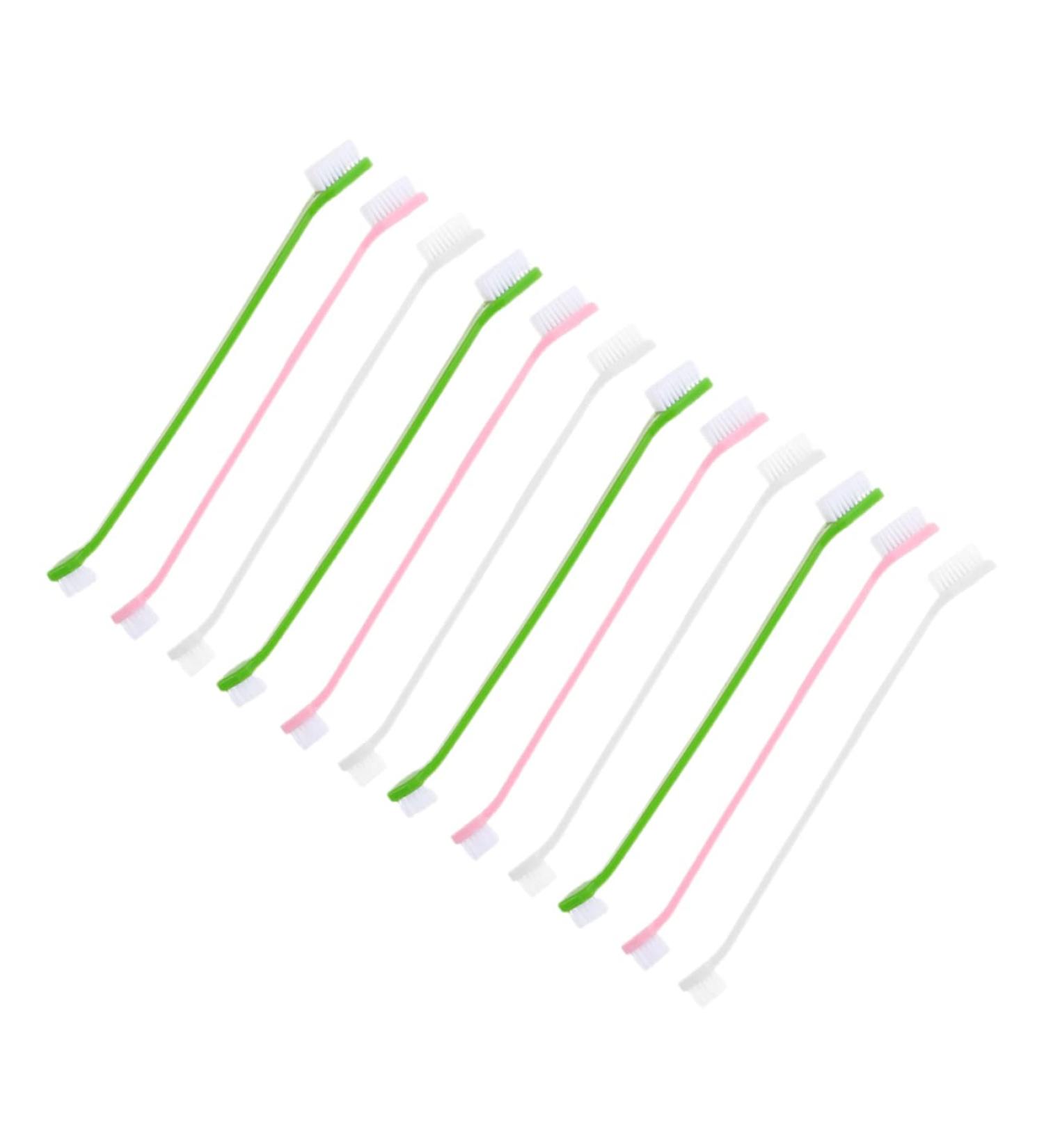 BCOATH 12pcs Double Head Dog Toothbrush Portable Toothbrush Pet Supplies for Small Dogs Doggie Toothpaste Puppy Care Pet Oral Care Set Dog Teeth Cleaning Tools Dog Supply Pet Brush - Buy Online on GoSupps.com