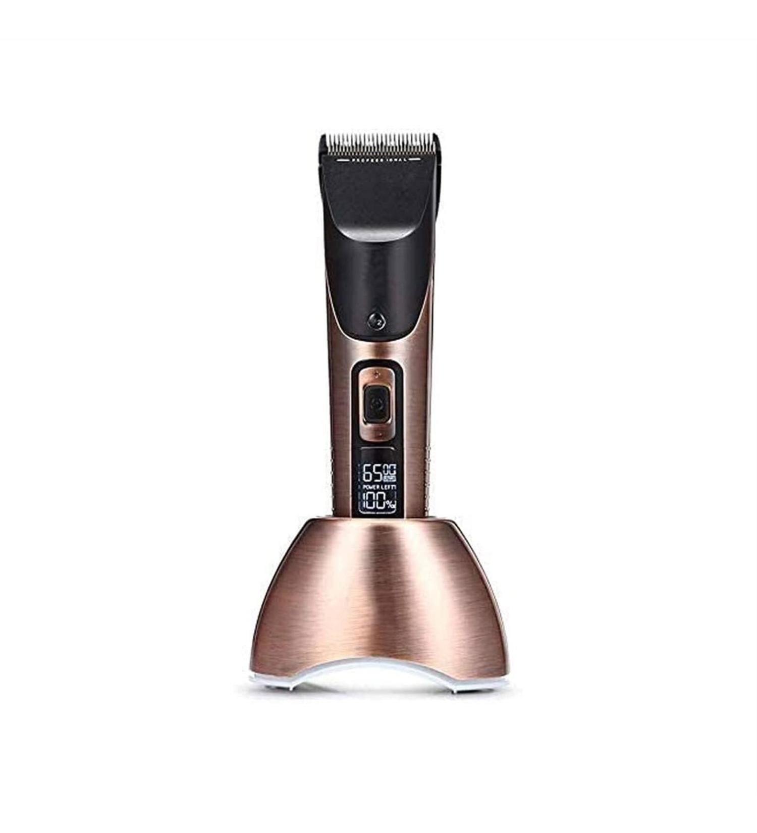 Professional Cordless Hair Clippers & Beard Trimmer - Rechargeable Electric Haircut Kit for Men with LED Display & 4 Guide Combs - Perfect for Family Use - Buy Online on GoSupps.com