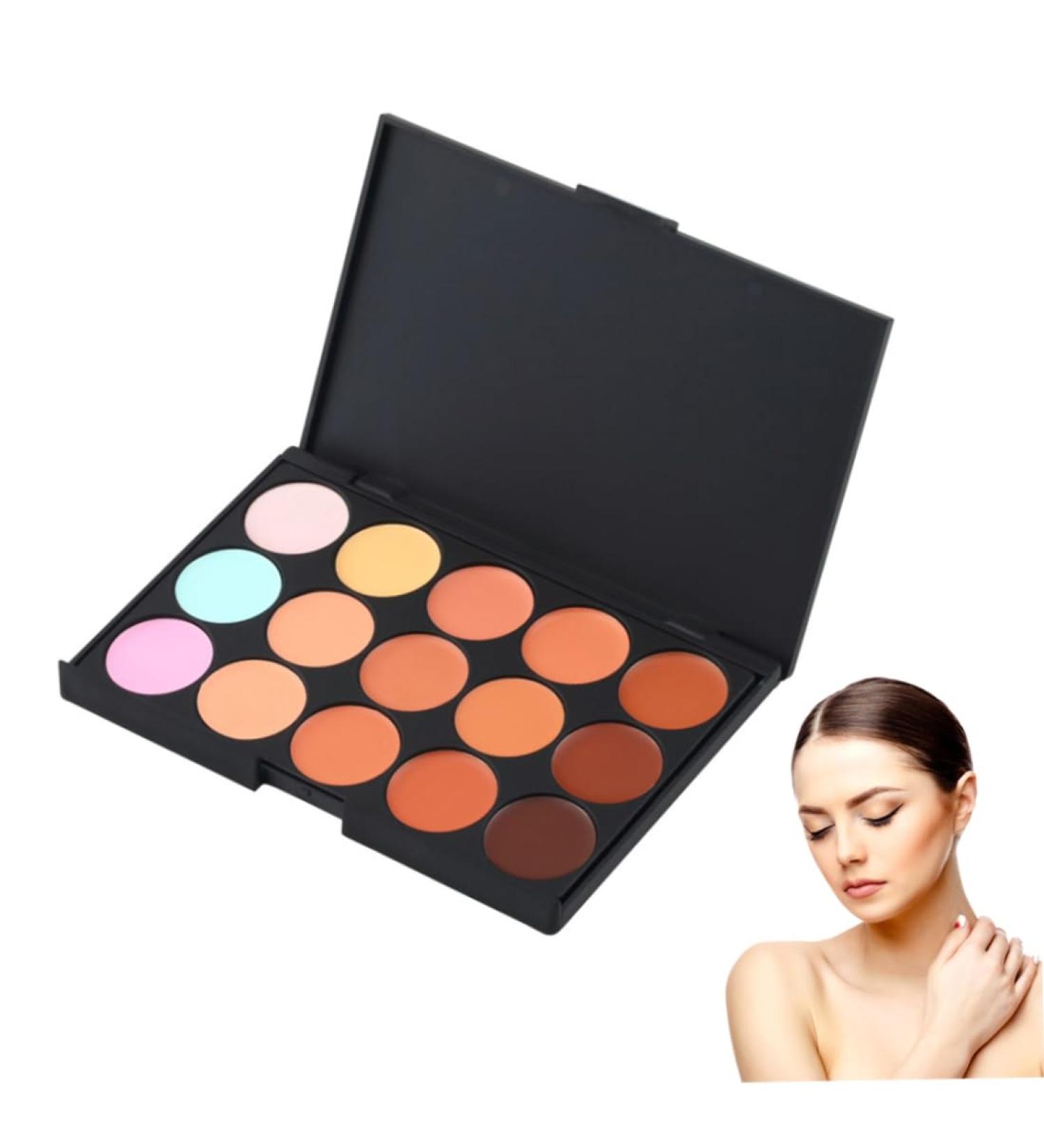 1Pack Professional 15 Colour Concealer Palette Camouflage Contour Cosmetic Set Eye Face Cream Contour Kit - Buy Online on GoSupps.com