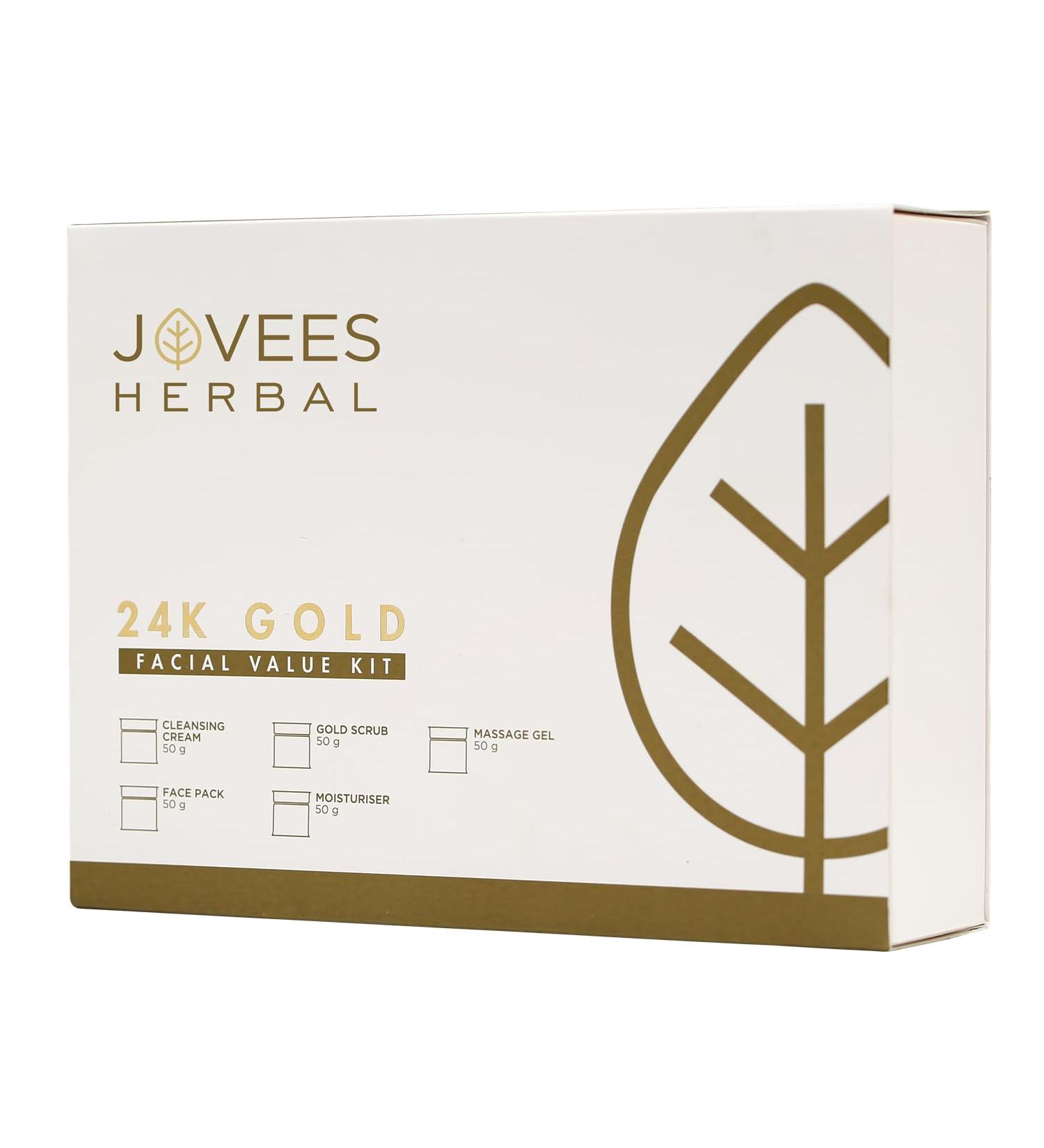 Jovees 24 Carat Gold Rejuvenating Facial Kit - Luxurious Skin Care for Radiant Glow | International Shipping - Buy Online on GoSupps.com