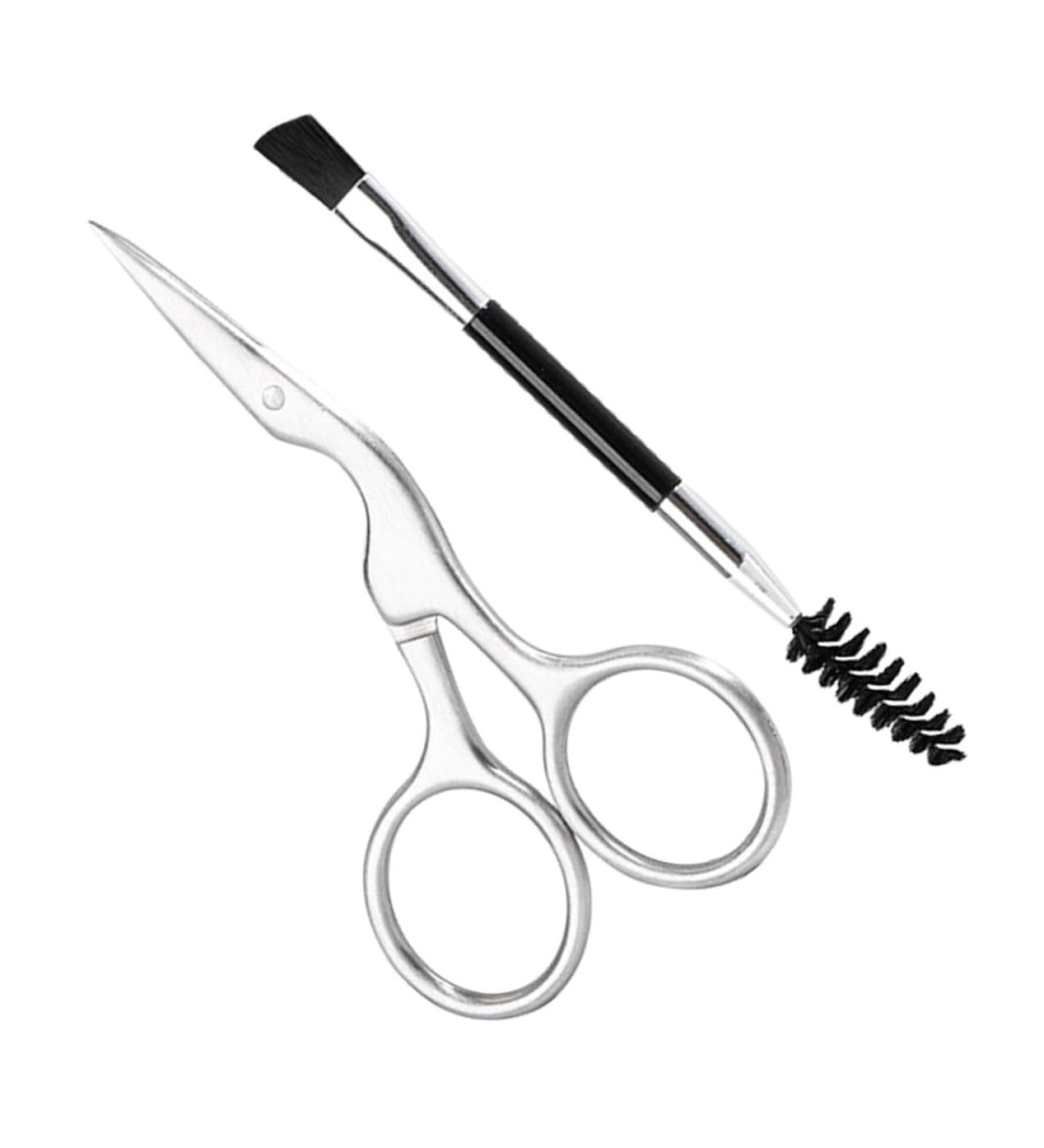 2 pi ces Kit Ciseaux Sourcils et Brosse de Toilettage Acier Inoxydable Pr cis et Antid rapant pour Tailler et Styliser les Sourcils - Buy Online on GoSupps.com
