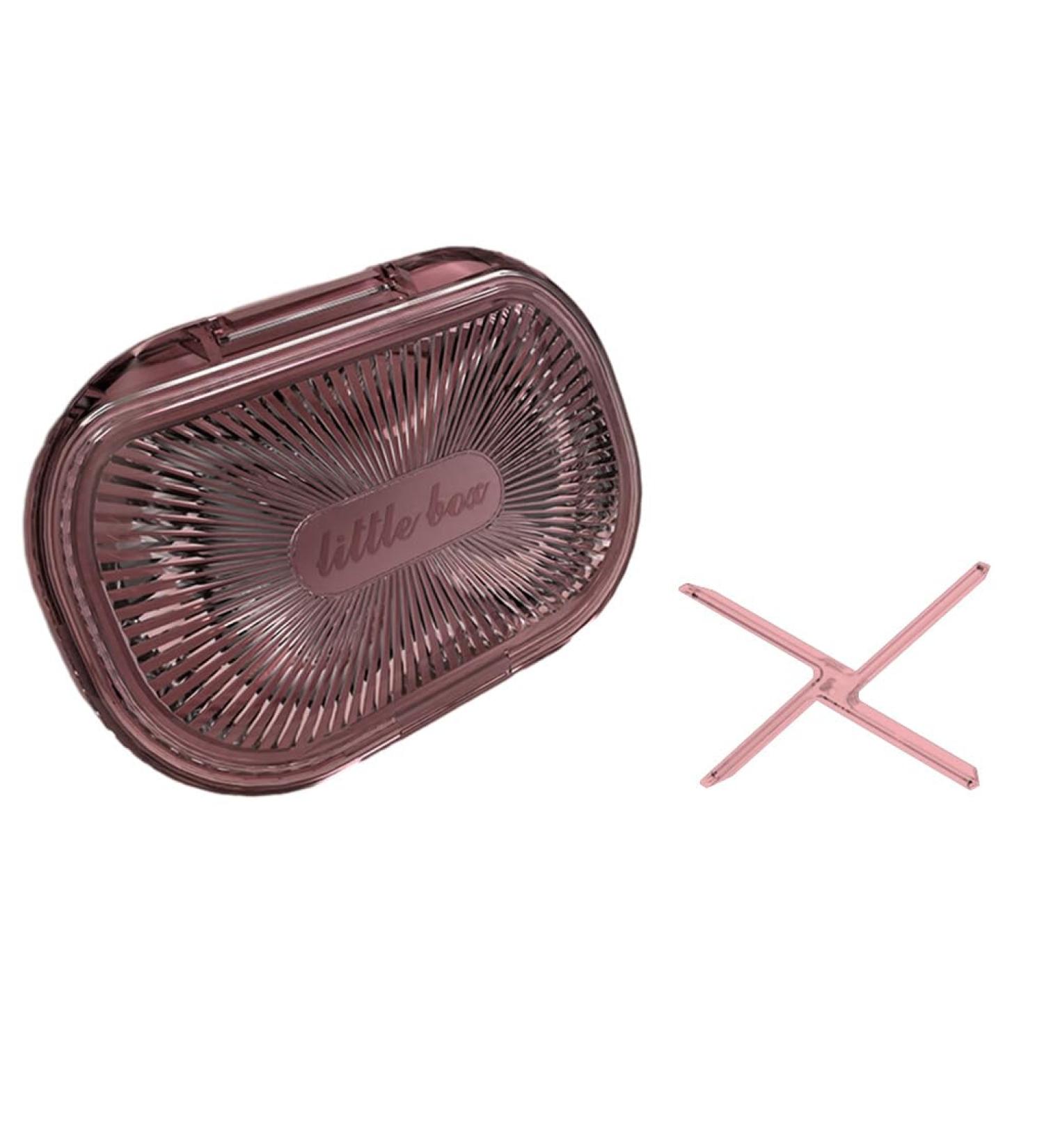 dijiusidy Portable Dental Case Braces Storage Box Seal with Partition Dust-proof Cotton Swab Holder for Travel Home Business Pink L L Pink - Buy Online on GoSupps.com