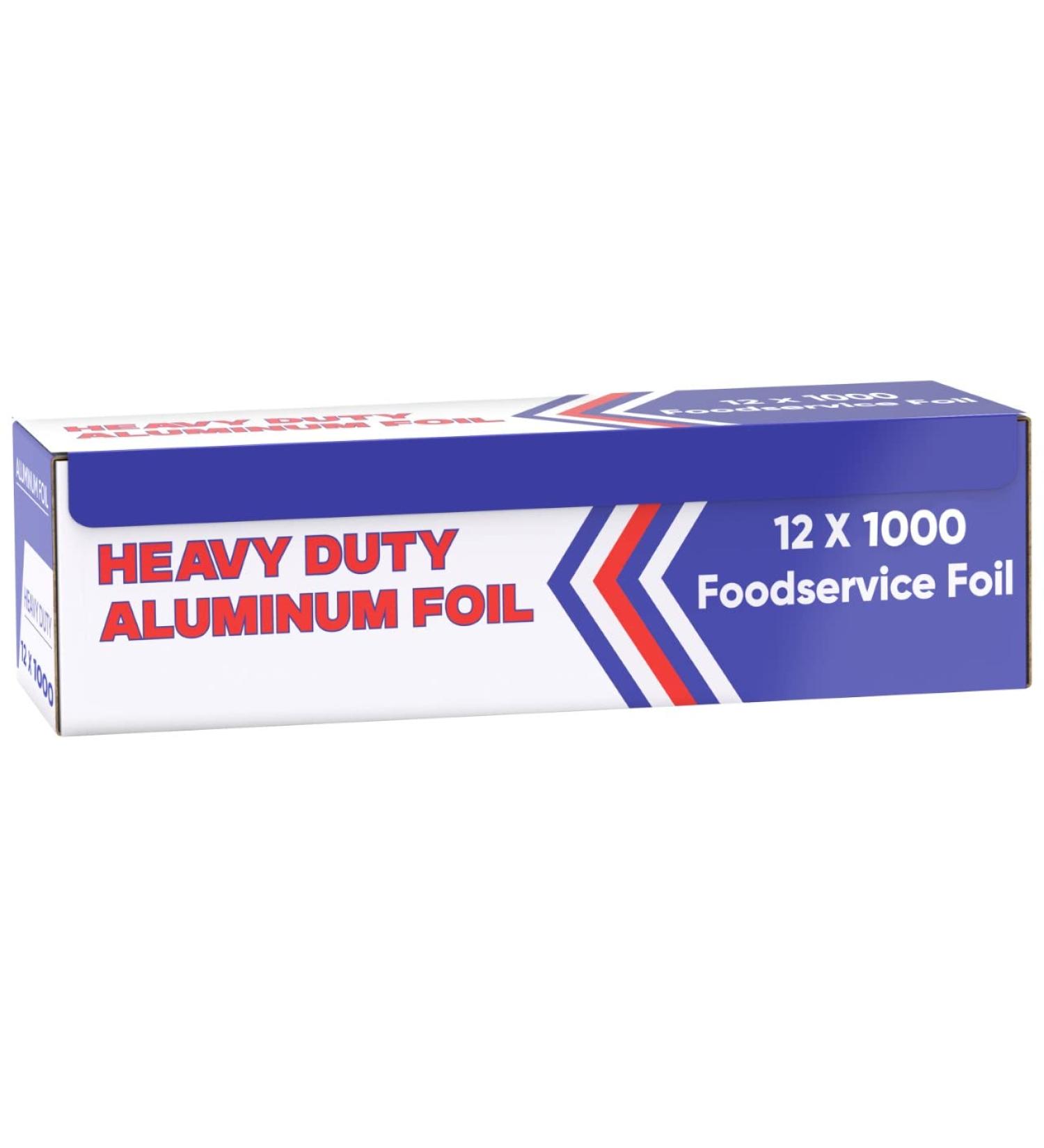 Ox Plastics Heavy Duty Aluminum Foil Wrap for Food | BBQ Silver Foil Rolls for Grilling, Roasting, Baking | 12x1000 FT - Commercial & Home Use | 1 Box - Buy Online on GoSupps.com