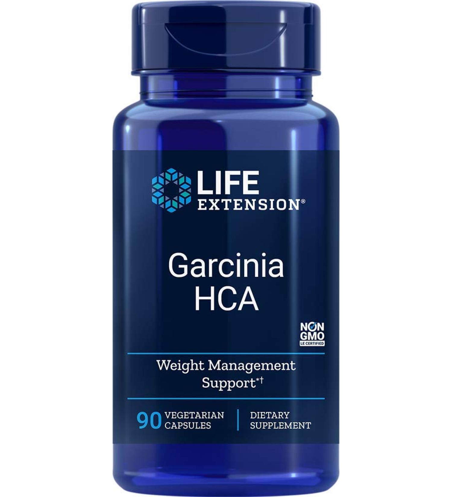 Buy Life Extension Garcinia HCA - 90 Vegetarian Capsules for Weight Management - Buy Online on GoSupps.com