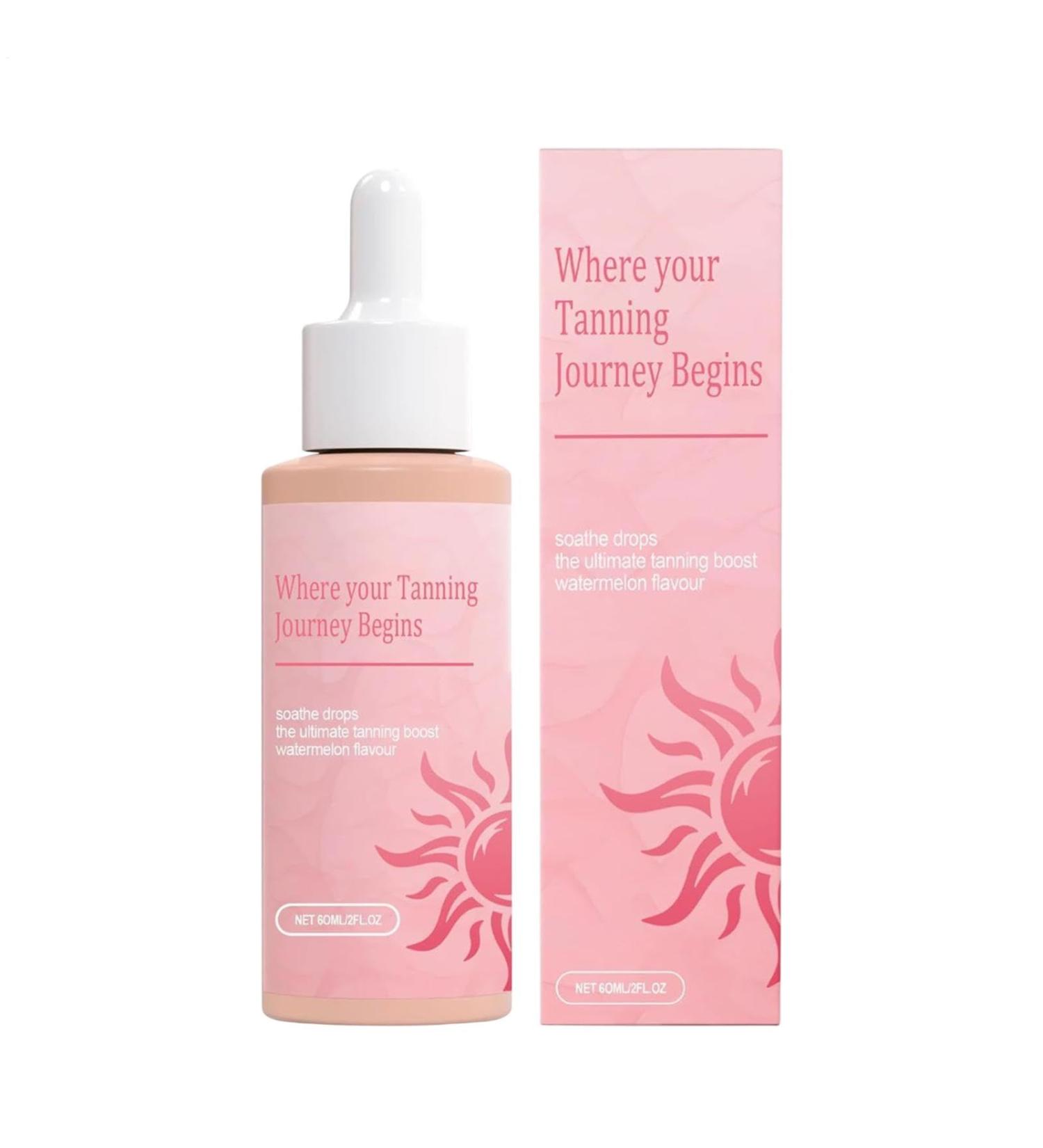 Sun Tanning Drops - Sunless Tan Falls to Drink 60ml Sunless Tanning Solution Moisturizing Tanning for Face and Body Instant Sundrops N - Buy Online on GoSupps.com