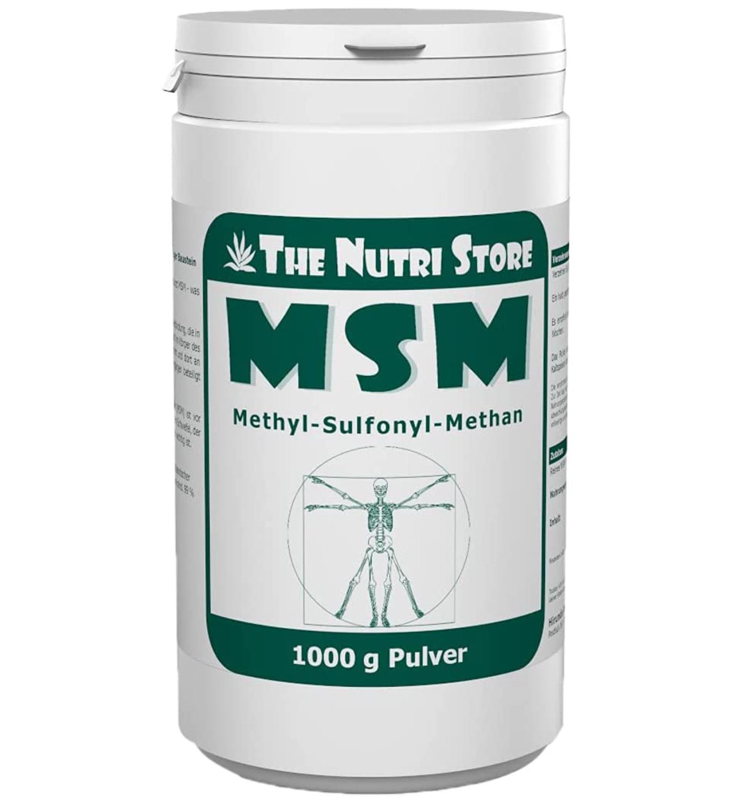 MSM 100% pure Methyl-Sulfonyl-Methane powder 1000 g vegan