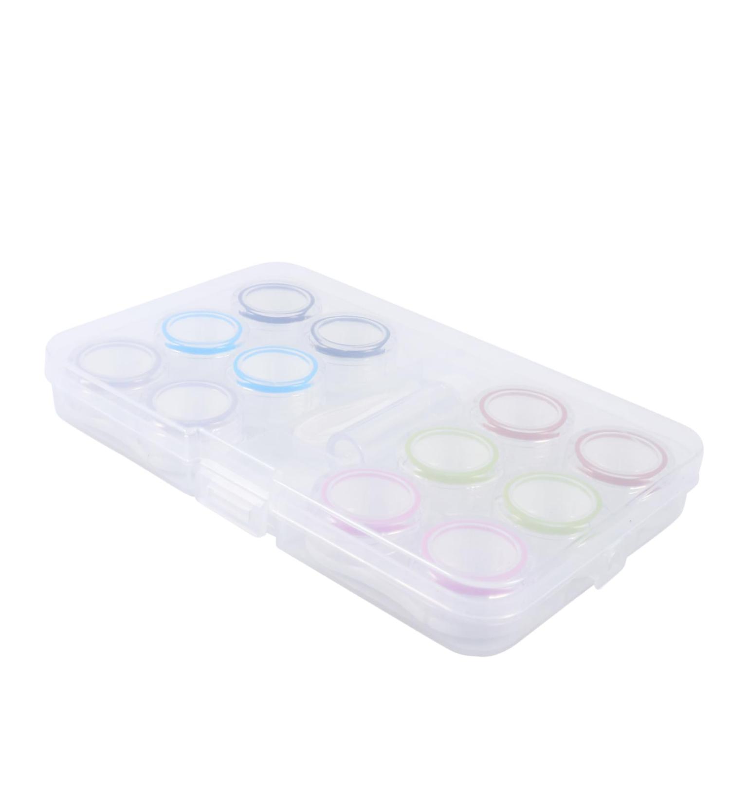 Homsfou Contact Lens Organizer Set - Travel-Friendly Colored Lens Storage Case | Durable Plastic Container for Glasses - Buy Online on GoSupps.com