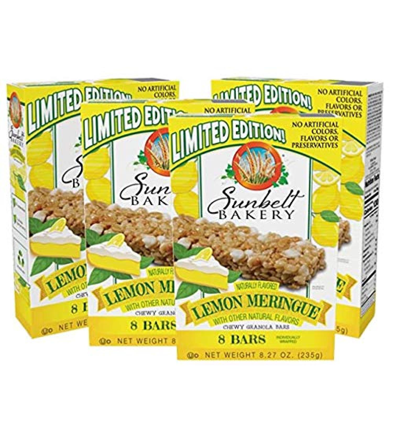 Sunbelt Bakery Meringue Chewy Granola Bars Lemon - 4 Count - Buy Online on GoSupps.com
