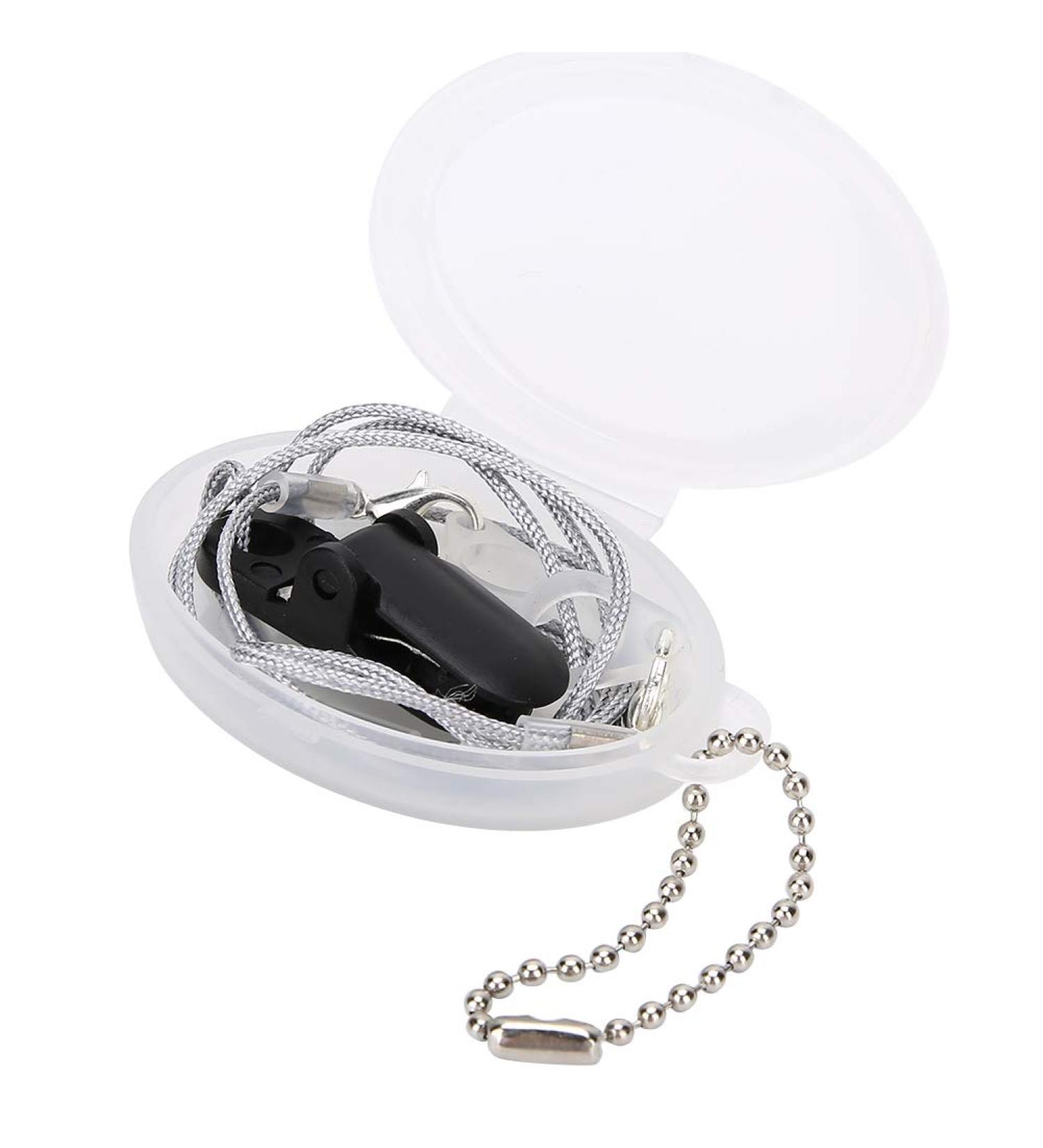 Garosa Practical Hearing Aid Accessories - Anti-Wing Sound Amplifier Earplugs with Colorful Hanging Strap & Silicone Ring (Gray) | International Shipping - Buy Online on GoSupps.com