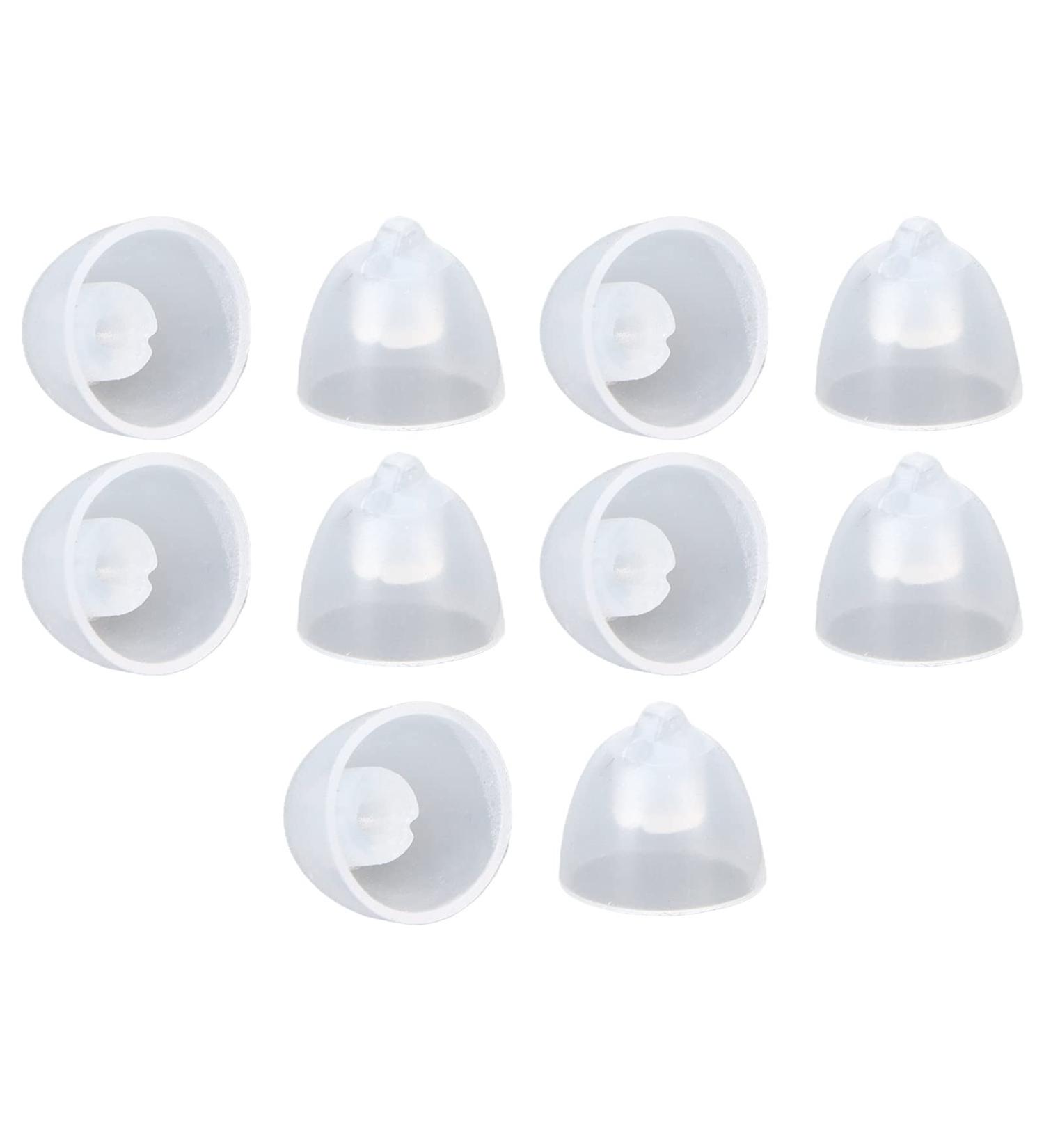 Buy 10-Piece Washable Silicone Ear Plugs | 8mm Open Design Replacement Tips for Hearing Aids - Buy Online on GoSupps.com