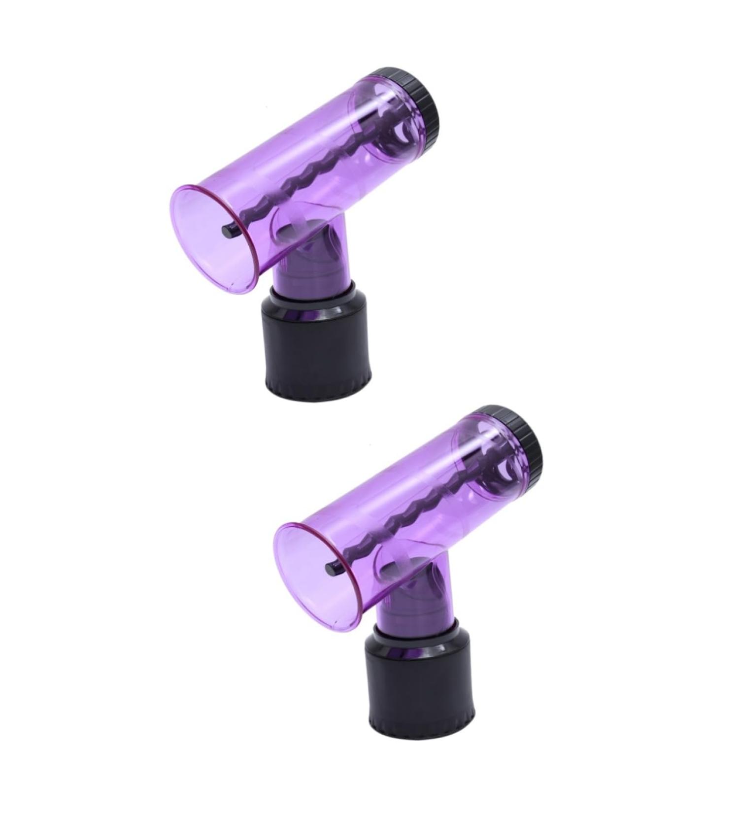 Healeved 2pcs Hair Roller Hair Dryer Mouth Cover Styling Hair Curler Nozzle for Hair Dryer Purple 18*8.5cmx2pcs Purplex2pcs - Buy Online on GoSupps.com