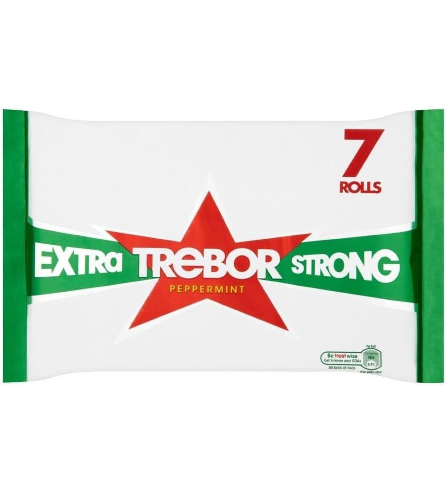 Trebor Extra Strong Peppermints Roll 12 x 289g Hit Of Peppermint Refreshment Gift Hamper For Birthday Christmas Sold By Kidzbuzz