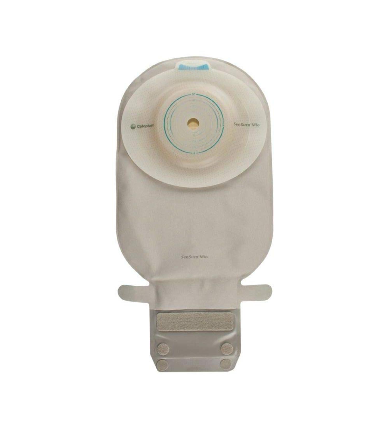 COLOPLAST SenSura Mio Soft Convex One-Piece Drainable Pouch (16715) EasiClose Wide Outlet Transparent Stomas Up to 1 5/16" (33mm) with Filter (Box of 10)