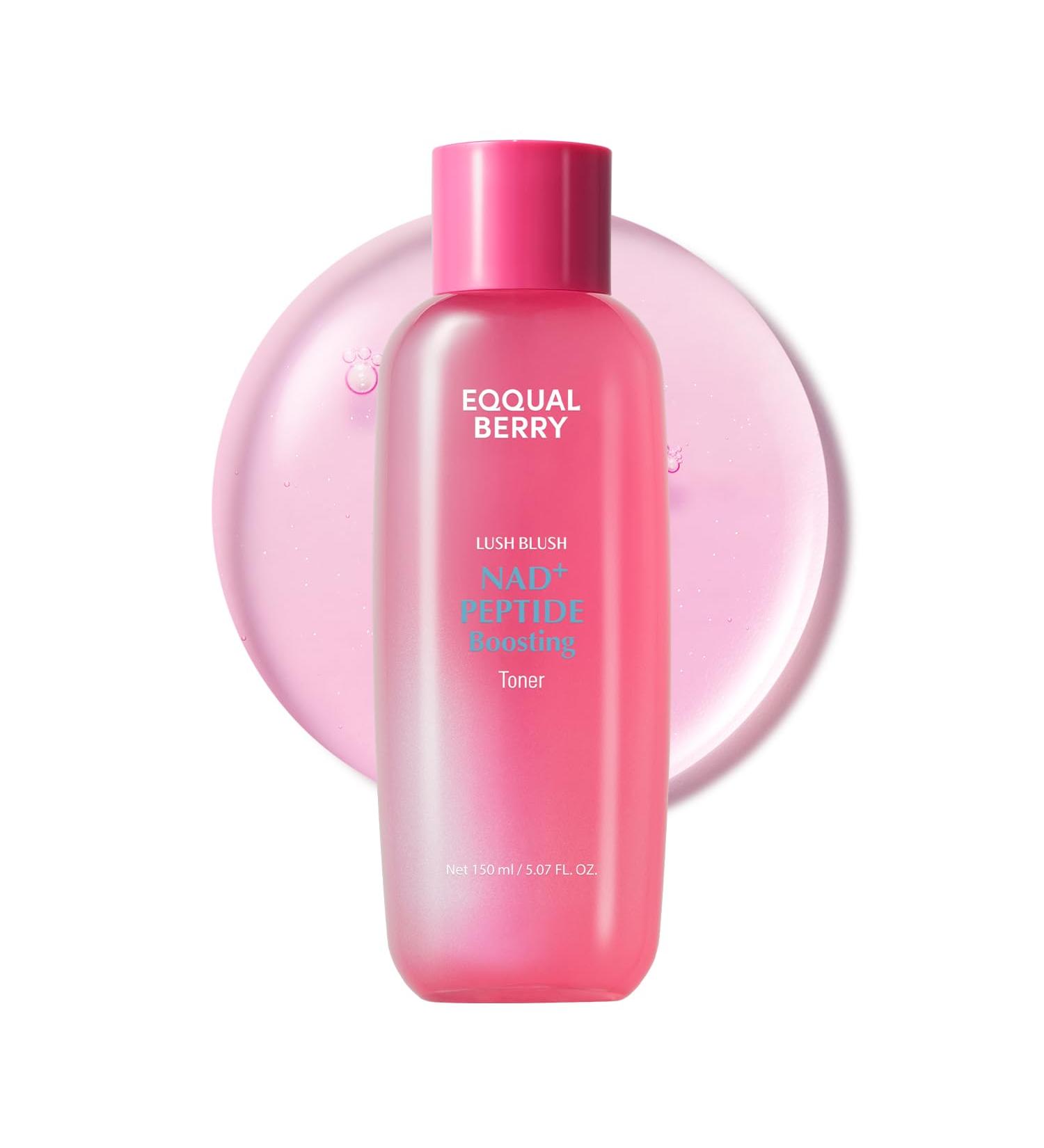 EQQUALBERRY NAD+ Peptide Boosting Toner Radiance-Enhancing Hydrating & Firming Toner for Dull Skin Fine Lines & Wrinkles with Peptides & Ceramide Anti-Aging Korean Skincare(5.07 fl.oz/150ml) - Buy Online on GoSupps.com