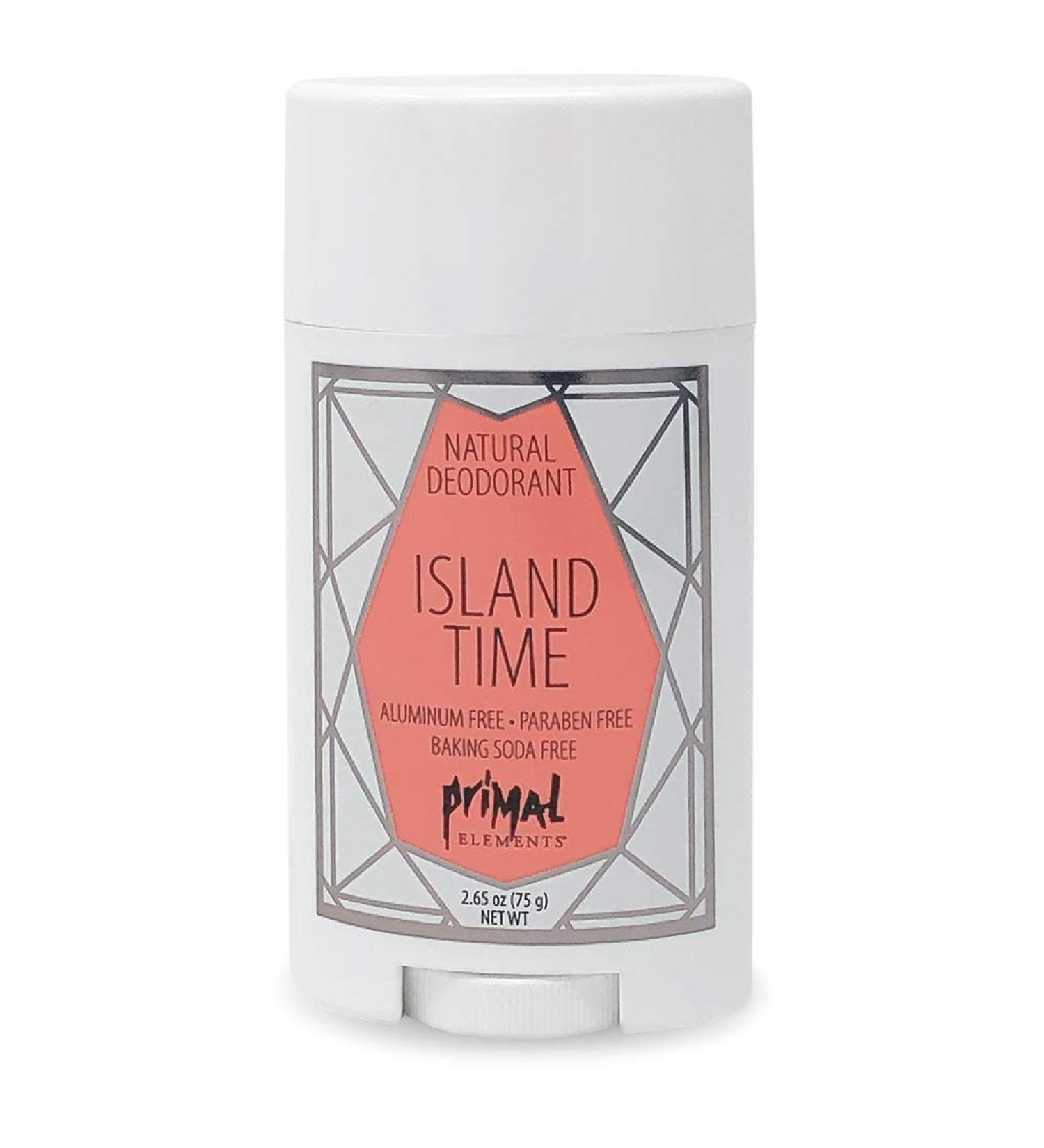Primal Elements Island Time Natural Deodorant 2.65 Ounce