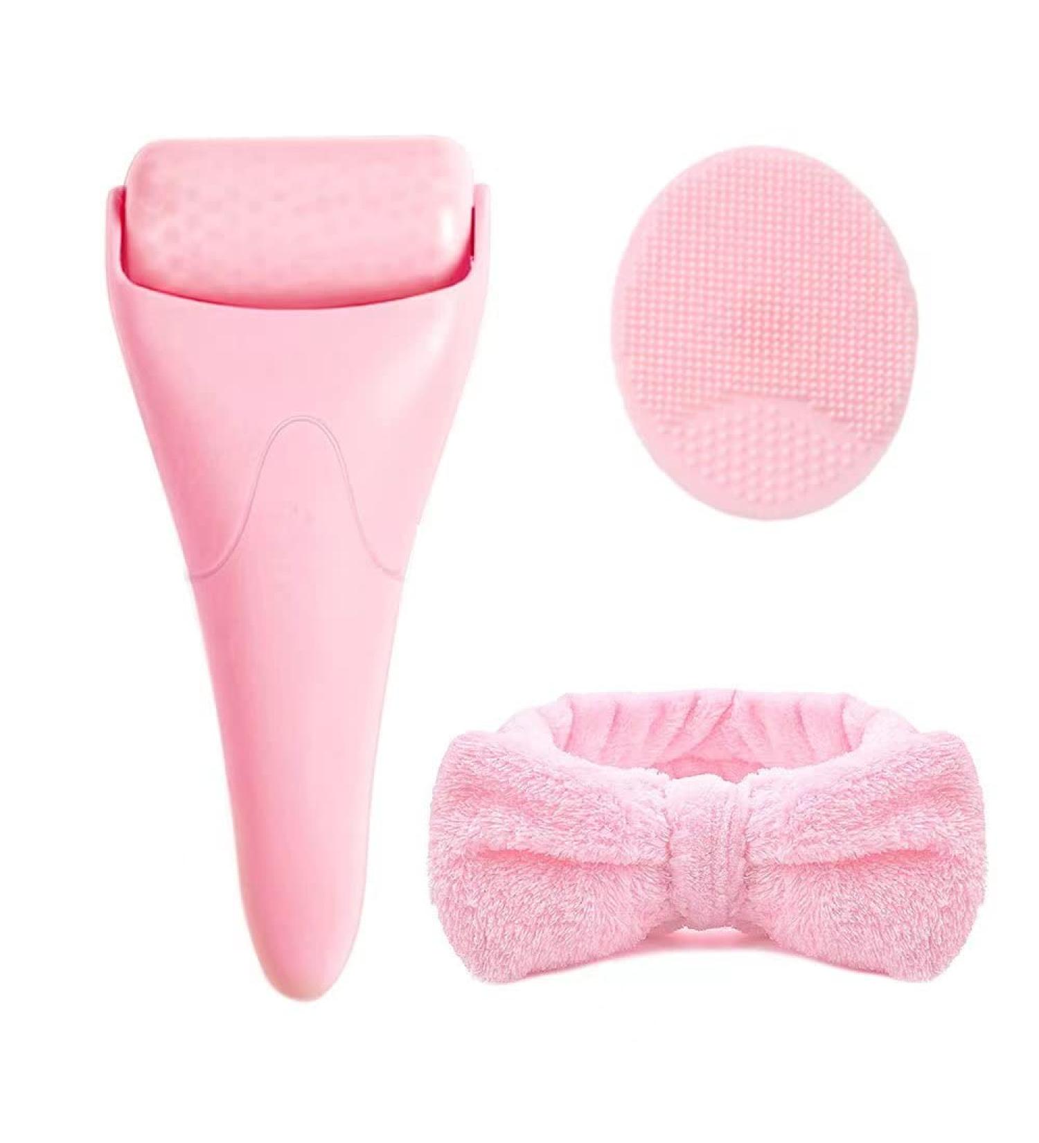 Buy Ice Roller for Face Shaping - Anti-Wrinkle Facial Massager & Skin Care Tool - Pink A | Eye Puffiness & Headache Relief - International Shipping Available - Buy Online on GoSupps.com