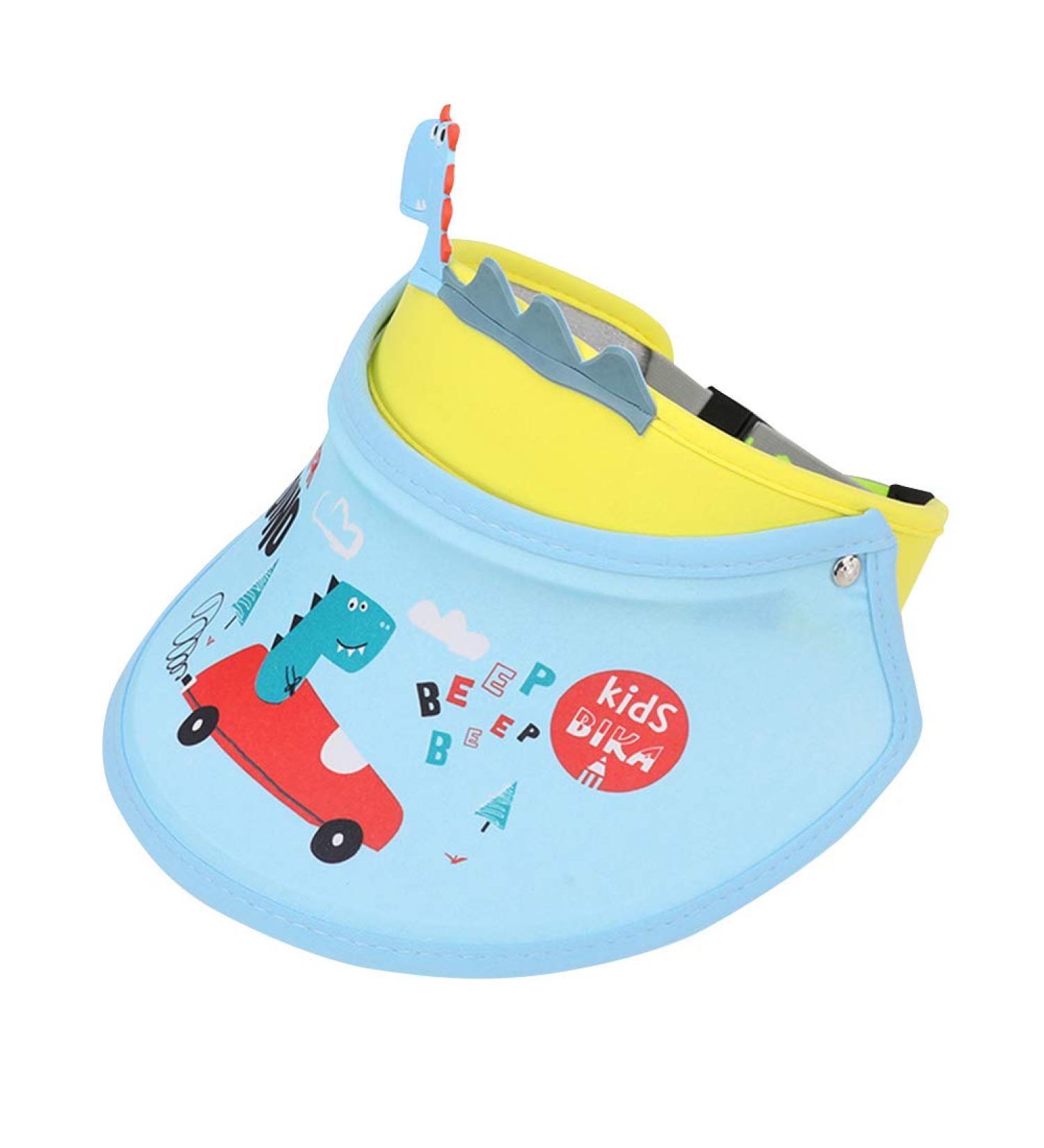 Happy Cherry Children's Tennis Cap - Adjustable UV Protection Sun Visor for Boys & Girls | Light Blue Summer Hat for Baseball Golf & Beach Activities - Buy Online on GoSupps.com