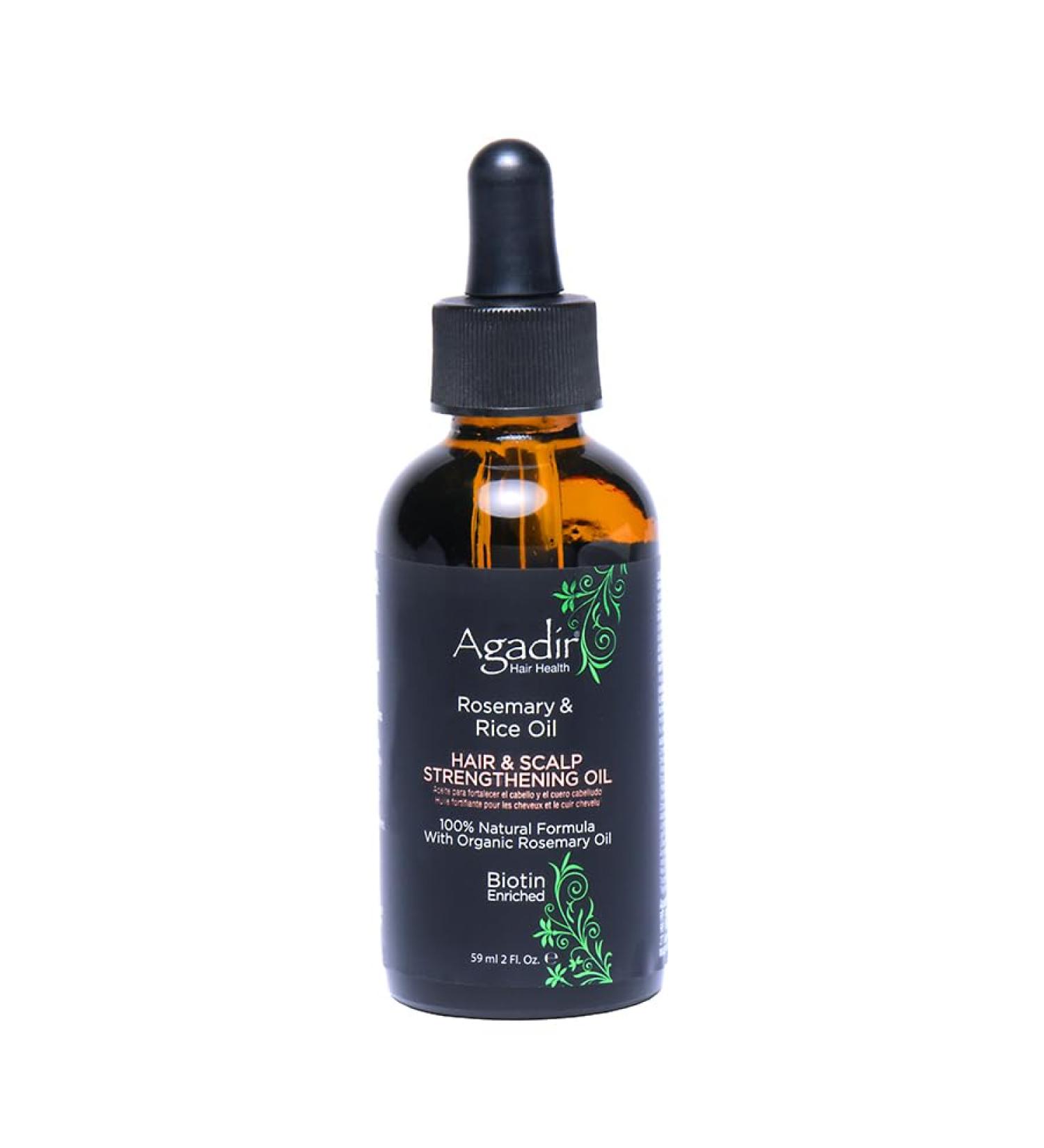 Agadir Rosemary & Rice Water Hair Scalp Strength Oil - Nourish & Strengthen Hair | 2 oz | International Shipping - Buy Online on GoSupps.com
