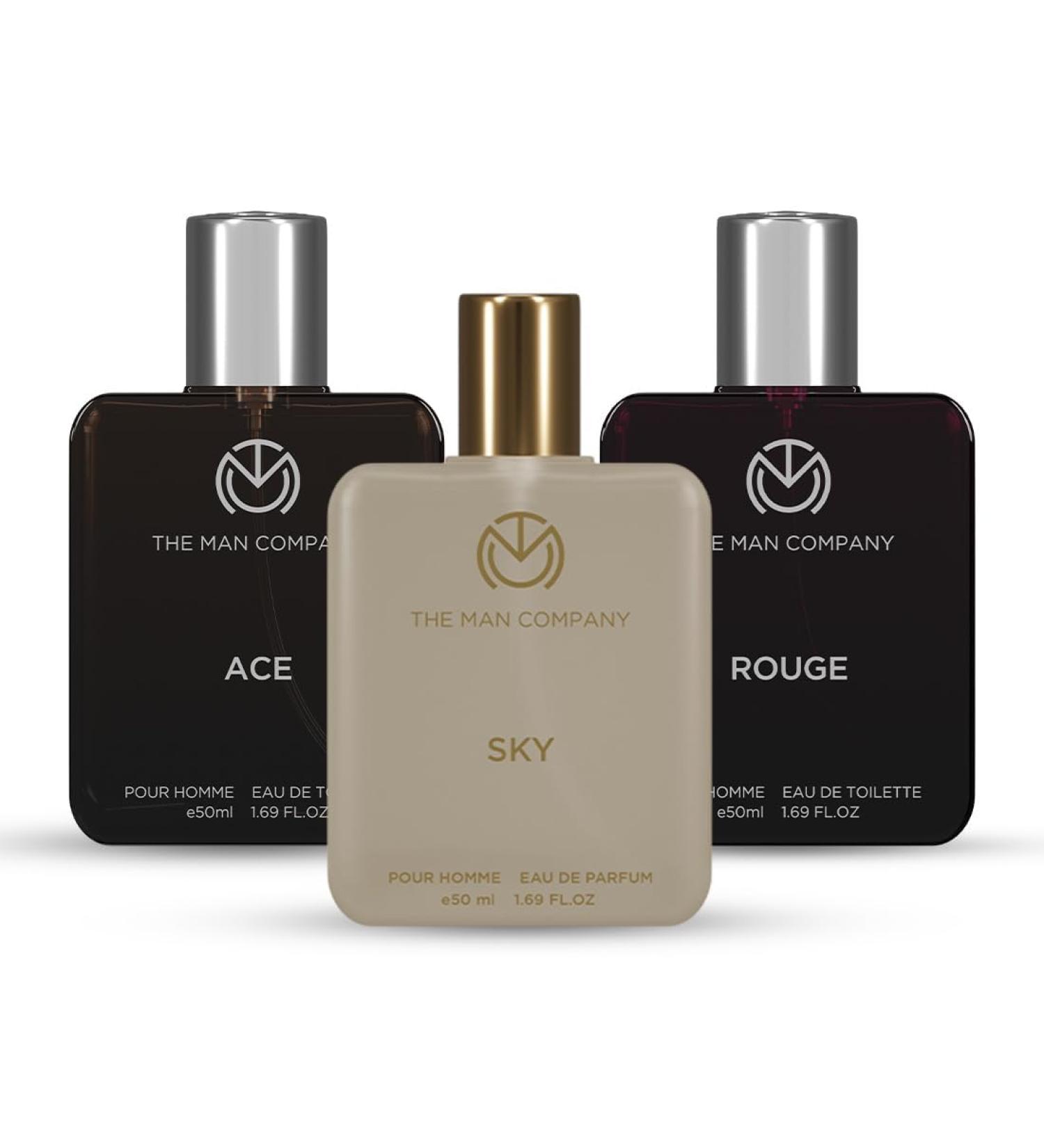 The Man Company Men Daily Delight Perfume Gift Set - 50Ml*3 | Luxury Long-Lasting Floral Fragrance | Premium Body Spray | Gift For Him - Set Of 3 - Buy Online on GoSupps.com