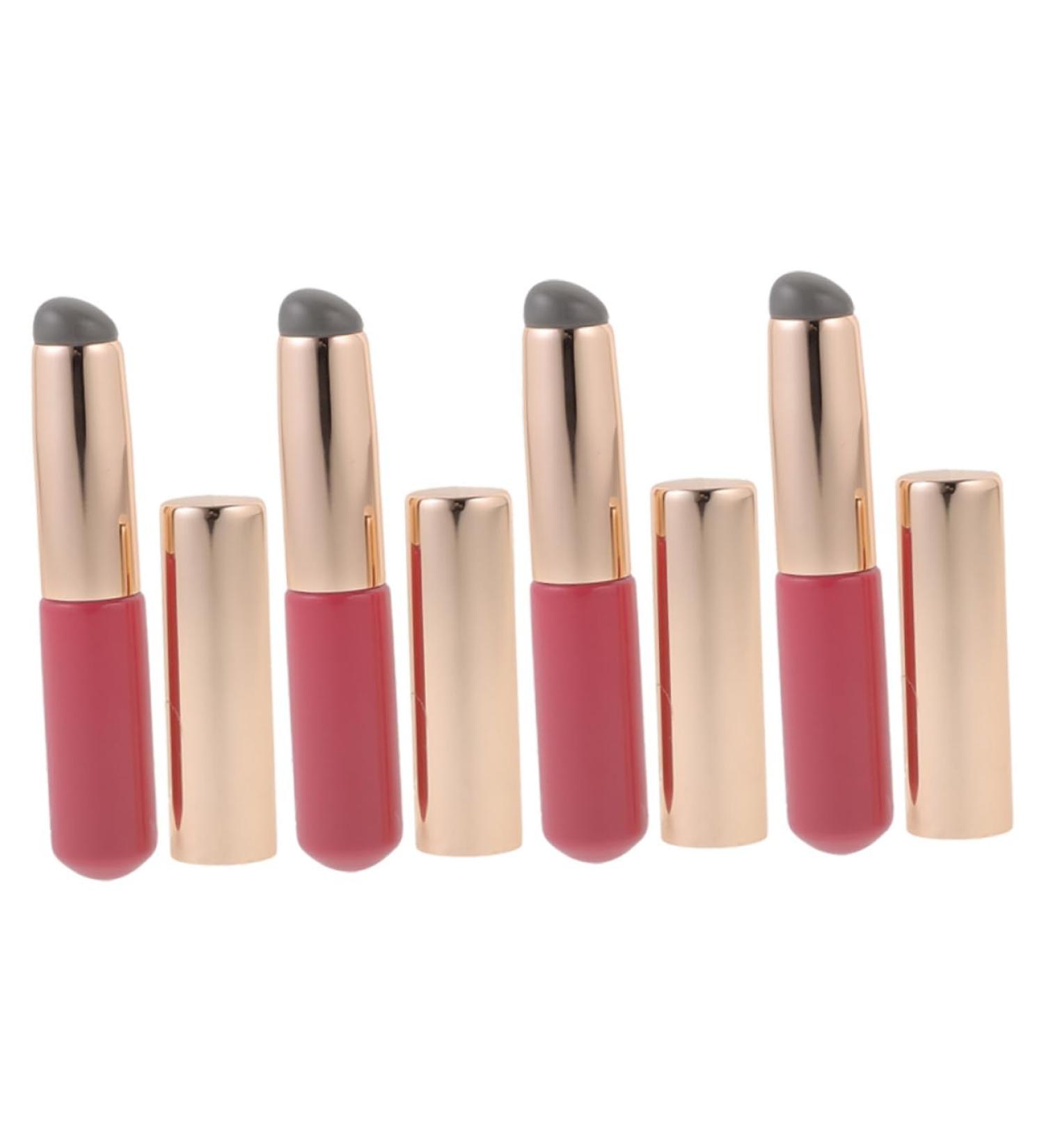PLAFOPE 4pcs Lip Brush Women Makeup Brush Highlight Brush Lip Gloss Wands Lip Mask Applicator Lip Makeup Brush Eyebrow Brush Lip Applicators Brush Miss Shadow Brush Lips Pink Wood - Buy Online on GoSupps.com