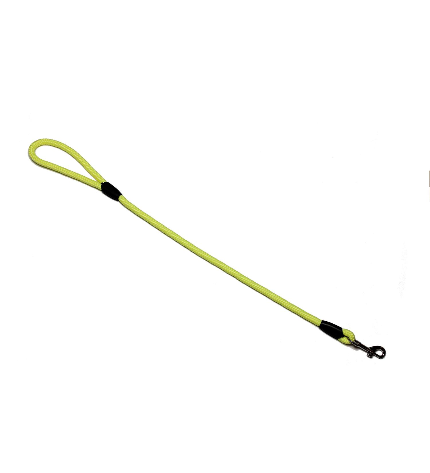 Leash - rope leash with hand loop Basic 10mm 27 colours 7 lengths (0.70 m fluor yellow) 0.70 m fluor yellow