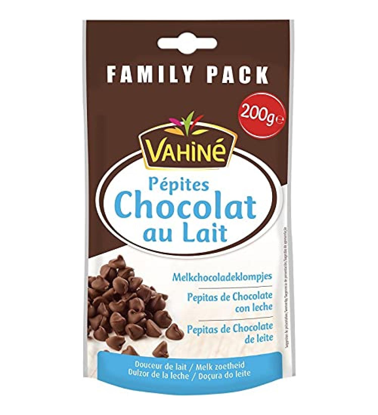 VAHINE - Milk chocolate chips 200g - Two Items