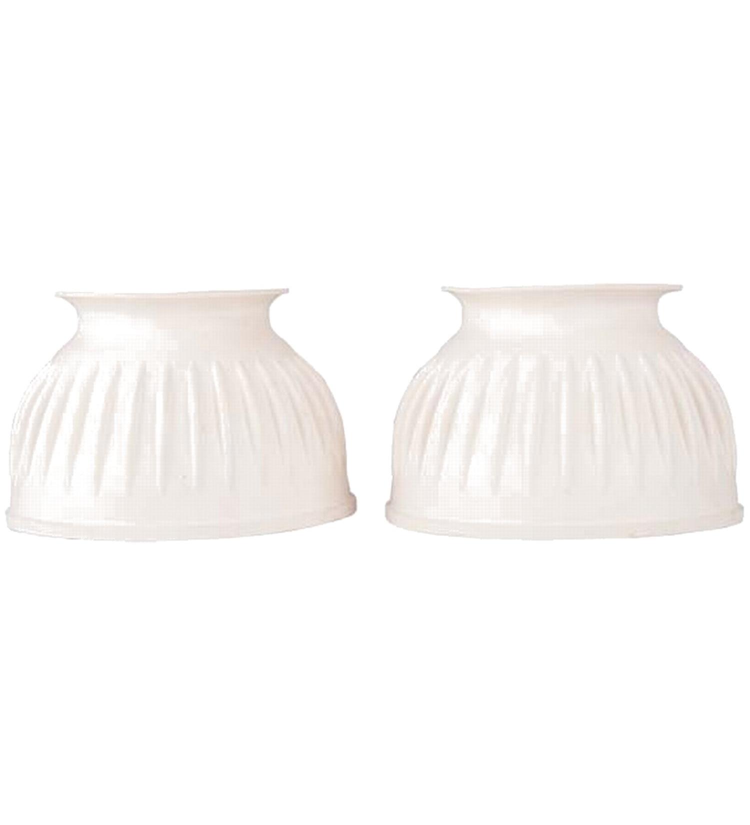 TdeT Rubber hoof protectors closed white S