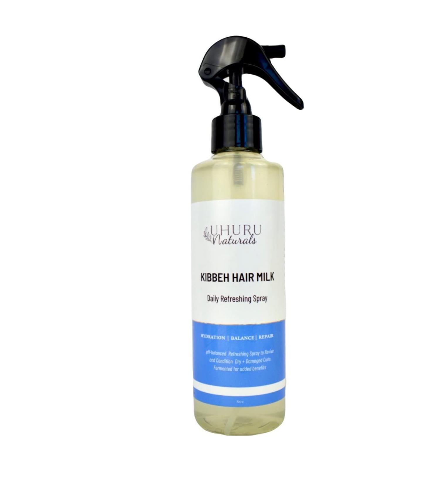 Uhuru Naturals Kibbeh Hair Milk Daily Refreshing Spray (16 oz)
