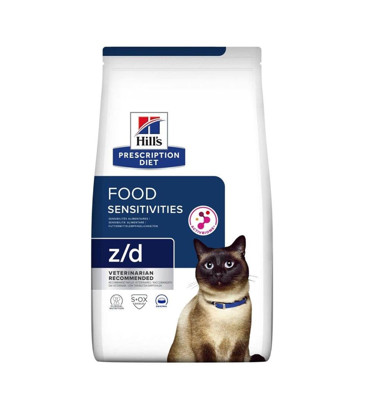 Hills Prescription Diet Feline Z/D Food Sensitivities 1.5kg Feline 1.5 kg (Pack of 1)