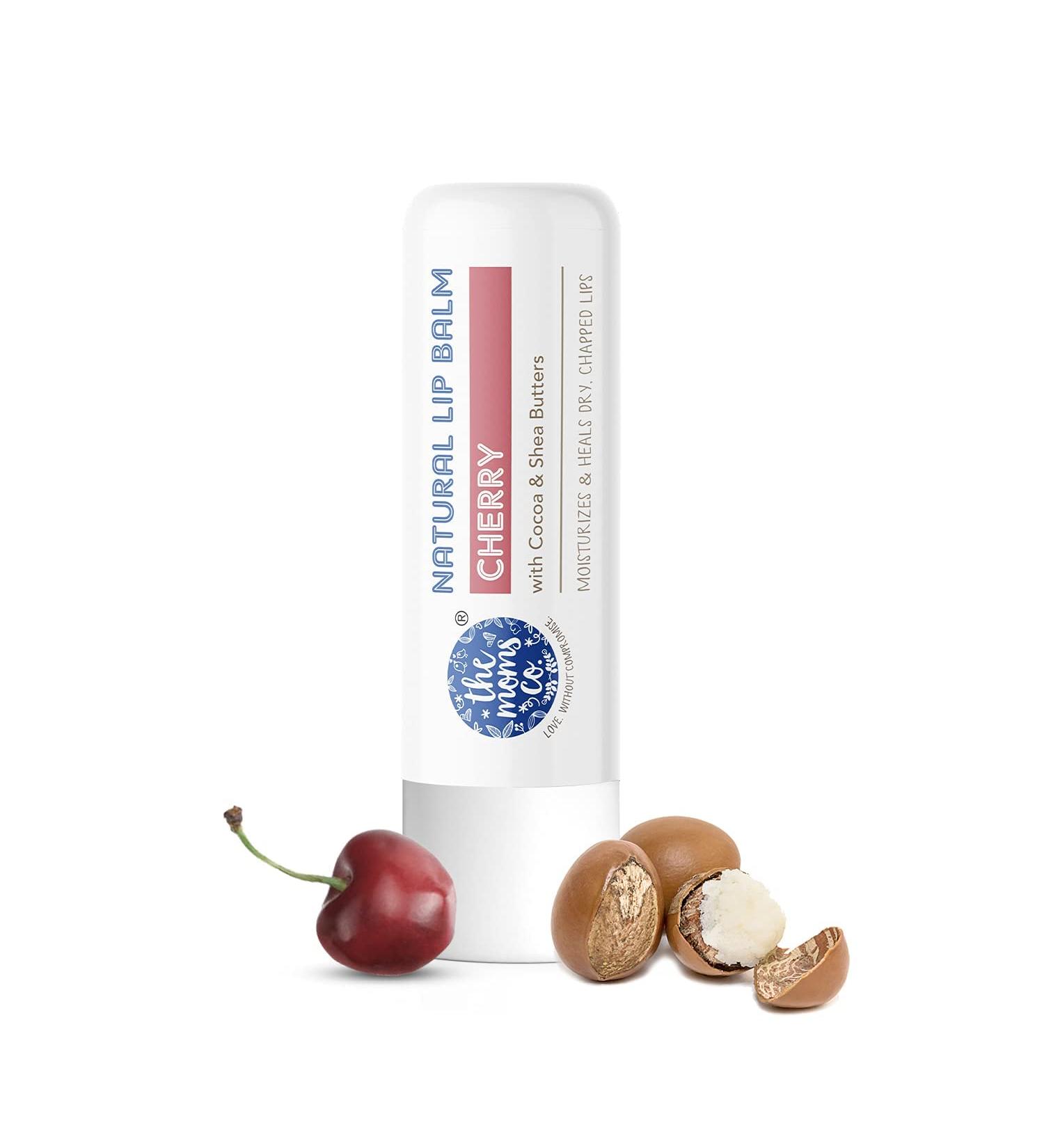Natural Cherry Lip Balm | Non-Sticky Shea & Cocoa Butter | Protects & Nourishes Dry Lips | Paraben Free | 5g - Buy Online on GoSupps.com