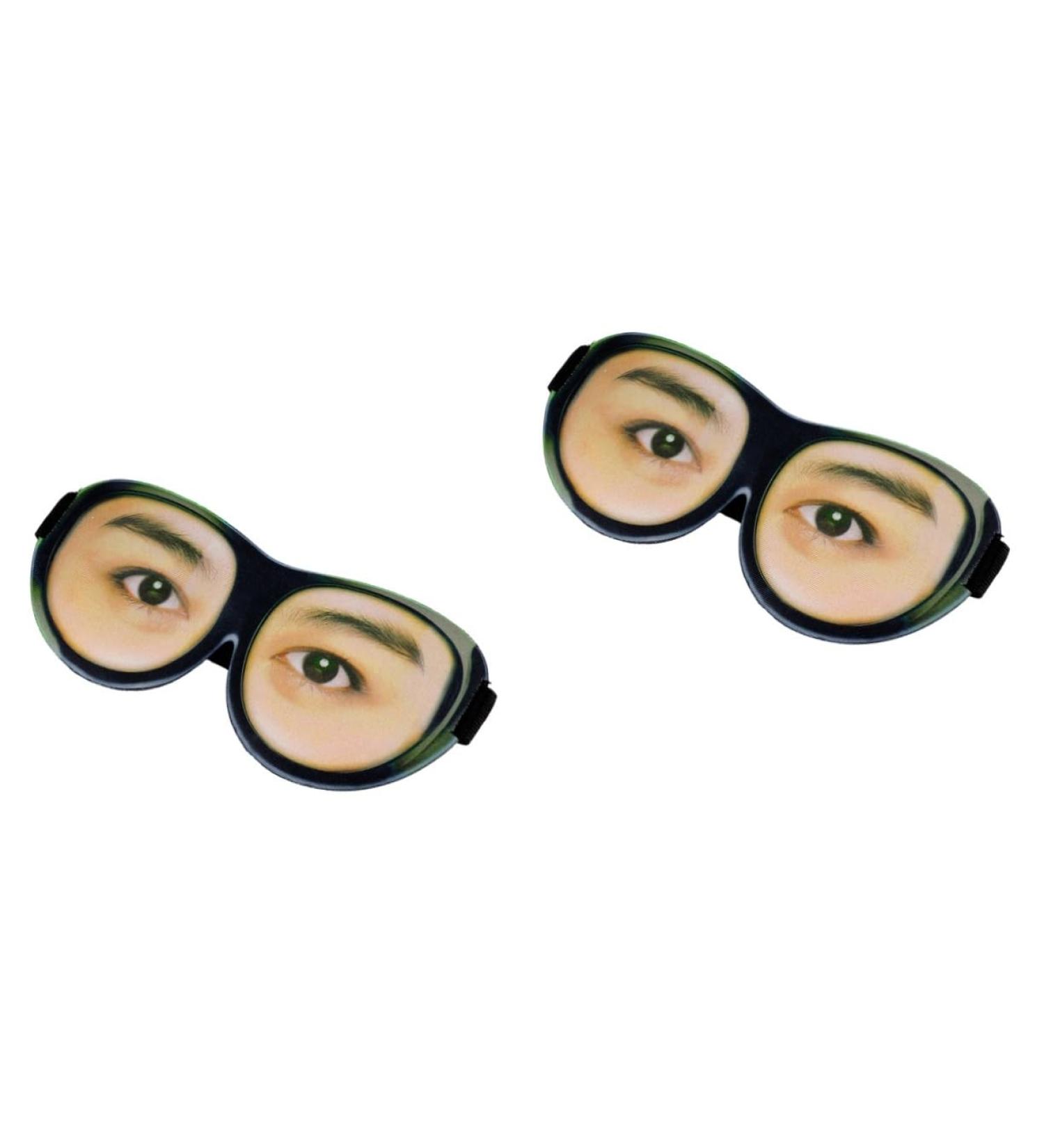 GLEAVI 2pcs Funny 3D Sleeping Eye Masks - Travel-Friendly Eyeshade for Restful Sleep | International Shipping Available - Buy Online on GoSupps.com