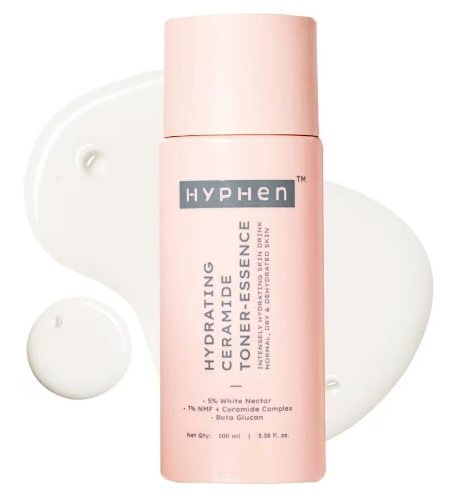 Hyphen Hydrating Ceramide Toner-Essence Normal Dry & Dehydrated Skin 5% White Nectar 7% NMF + Ceramide Complex Beta Glucan 100ml - Buy Online on GoSupps.com