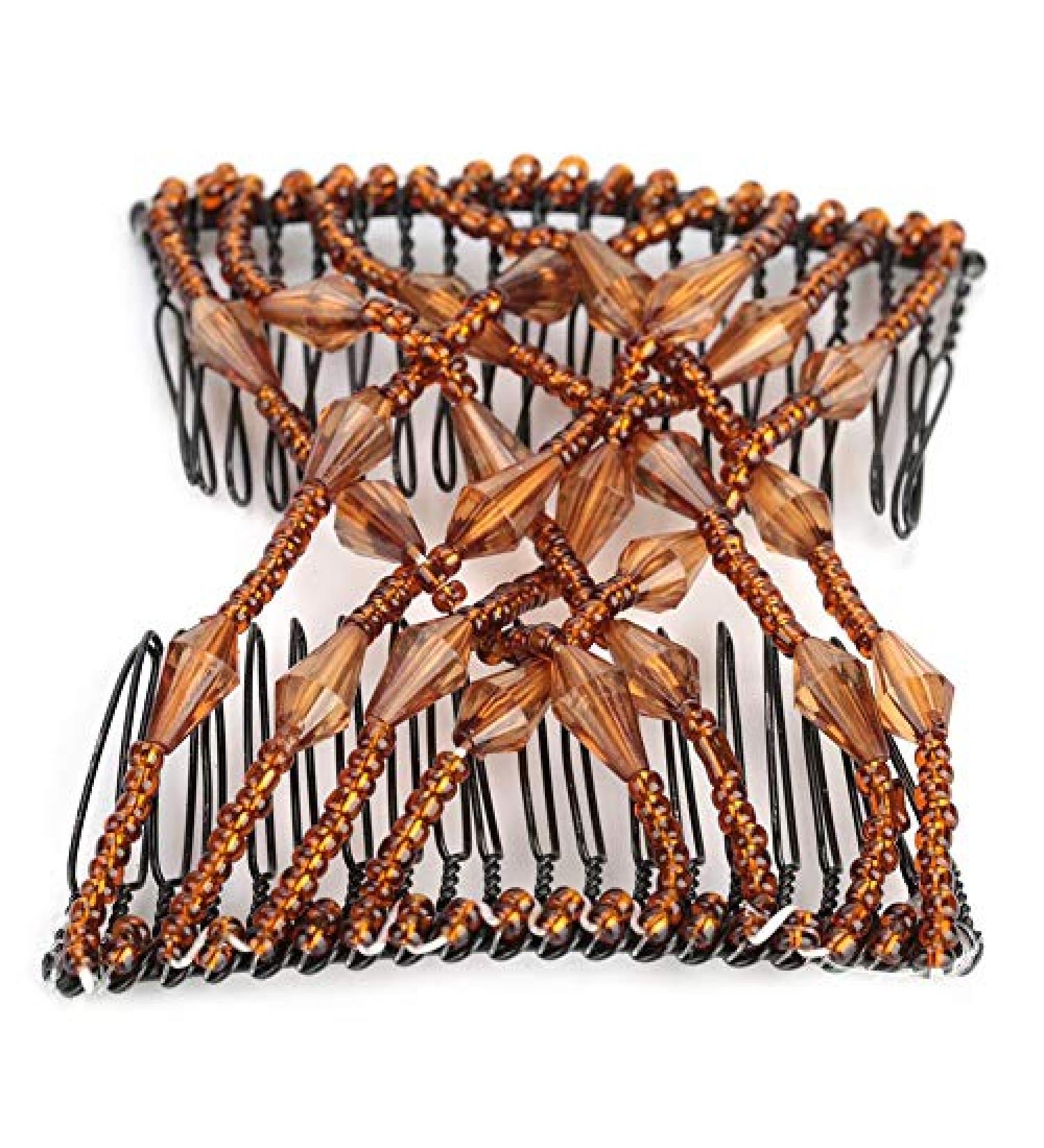 Elastic Hair Feasts - Pearl Hair Clips for Women | Stretchy Double DIY Styling Tool - Buy Online on GoSupps.com