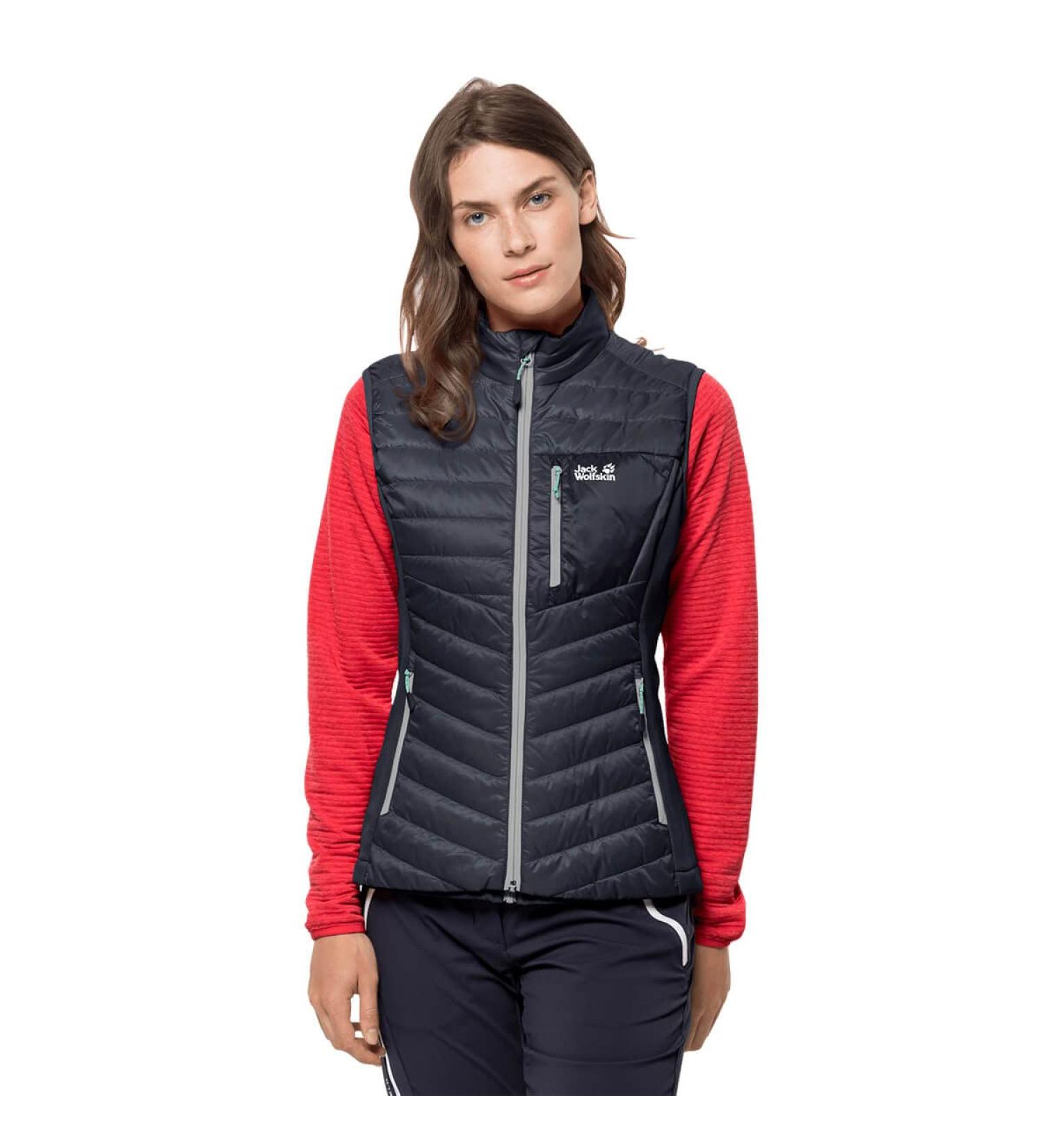 Jack Wolfskin Women's Routeburn Vest W - Stylish Graphite Insulated Vest for Outdoor Adventures - Buy Online on GoSupps.com