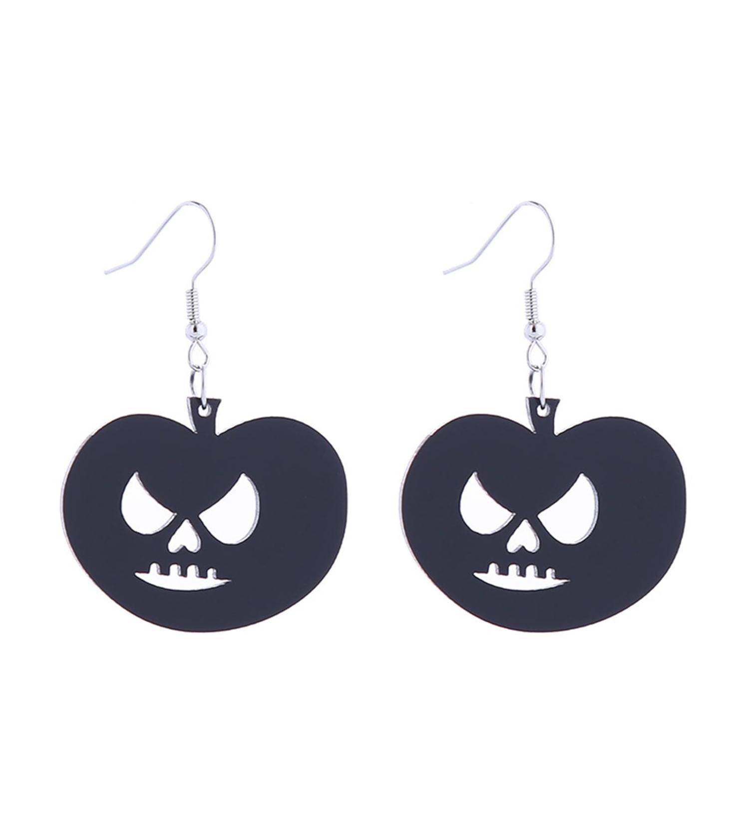 Feylie Halloween Earrings for Women & Girls | Creepy Pumpkin Cat & Gothic Drop Jewelry | Perfect Accessories for Halloween Parties - Buy Online on GoSupps.com