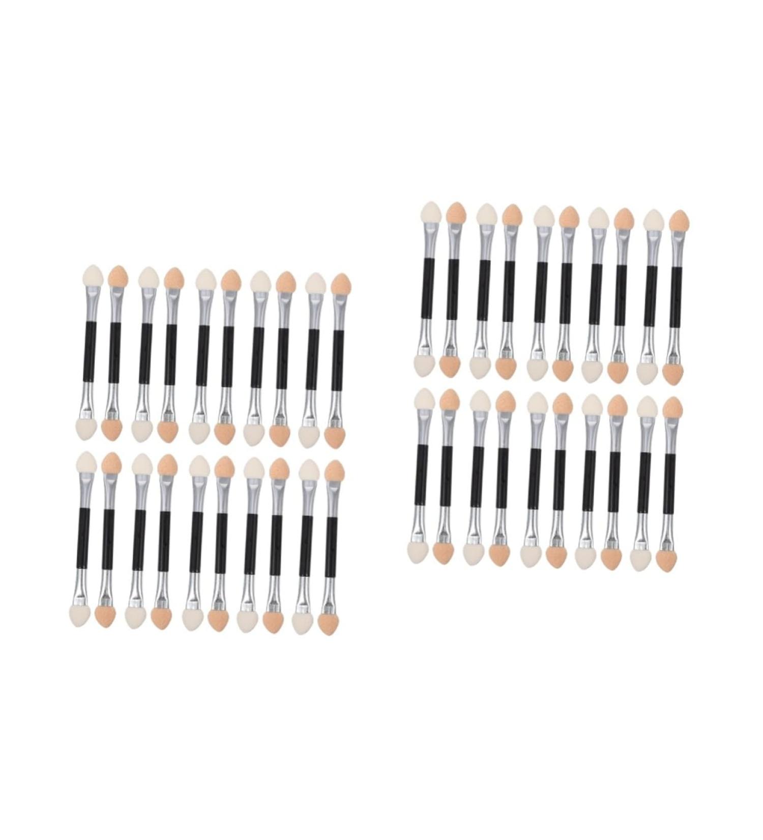 MAGICLULU 40 Pcs Latex Eye Shadow Stick Sponges Cosmetic Dual Sided Eyeshadow Brush Mackey Double Sided H3210 - Buy Online on GoSupps.com