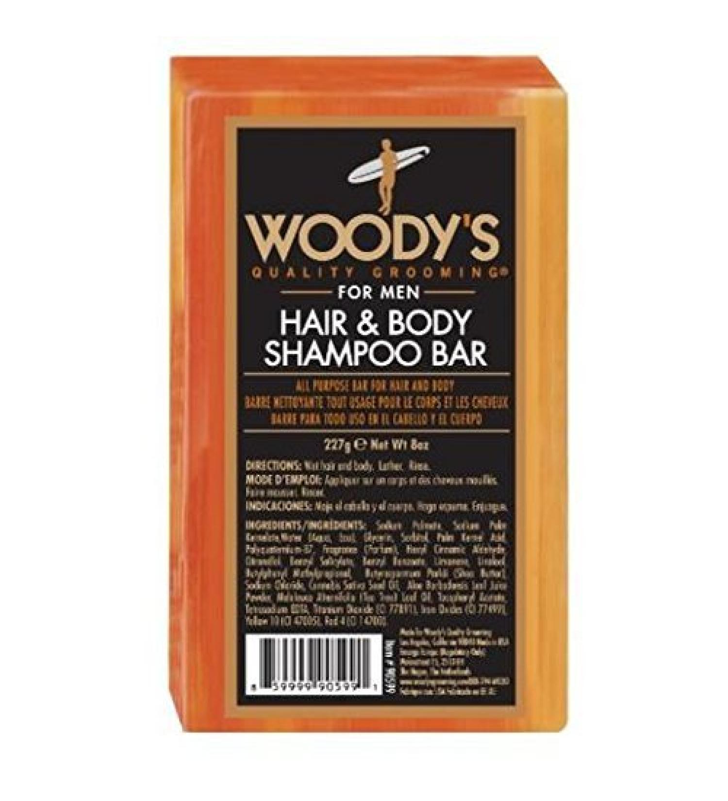 Woody'S All Purpose Body Hair Shampoo Bar Soap Tea Tree by Meat and Potatoes